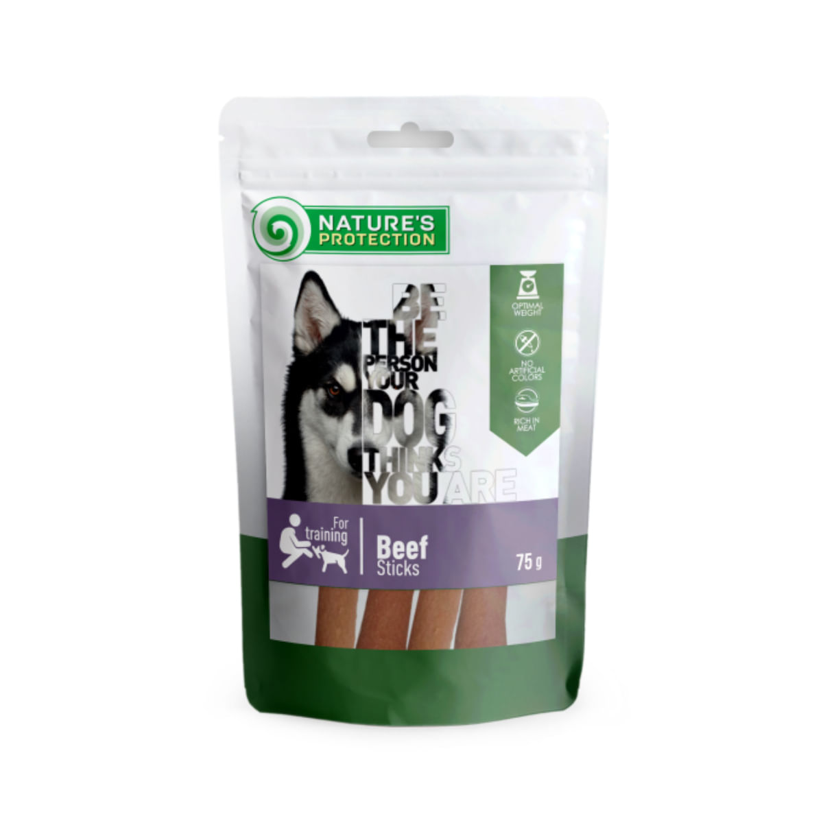 NATURES PROTECTION Sticks, XS-XL, Vită, cutie recompense câini, 75g - 2 | YEO