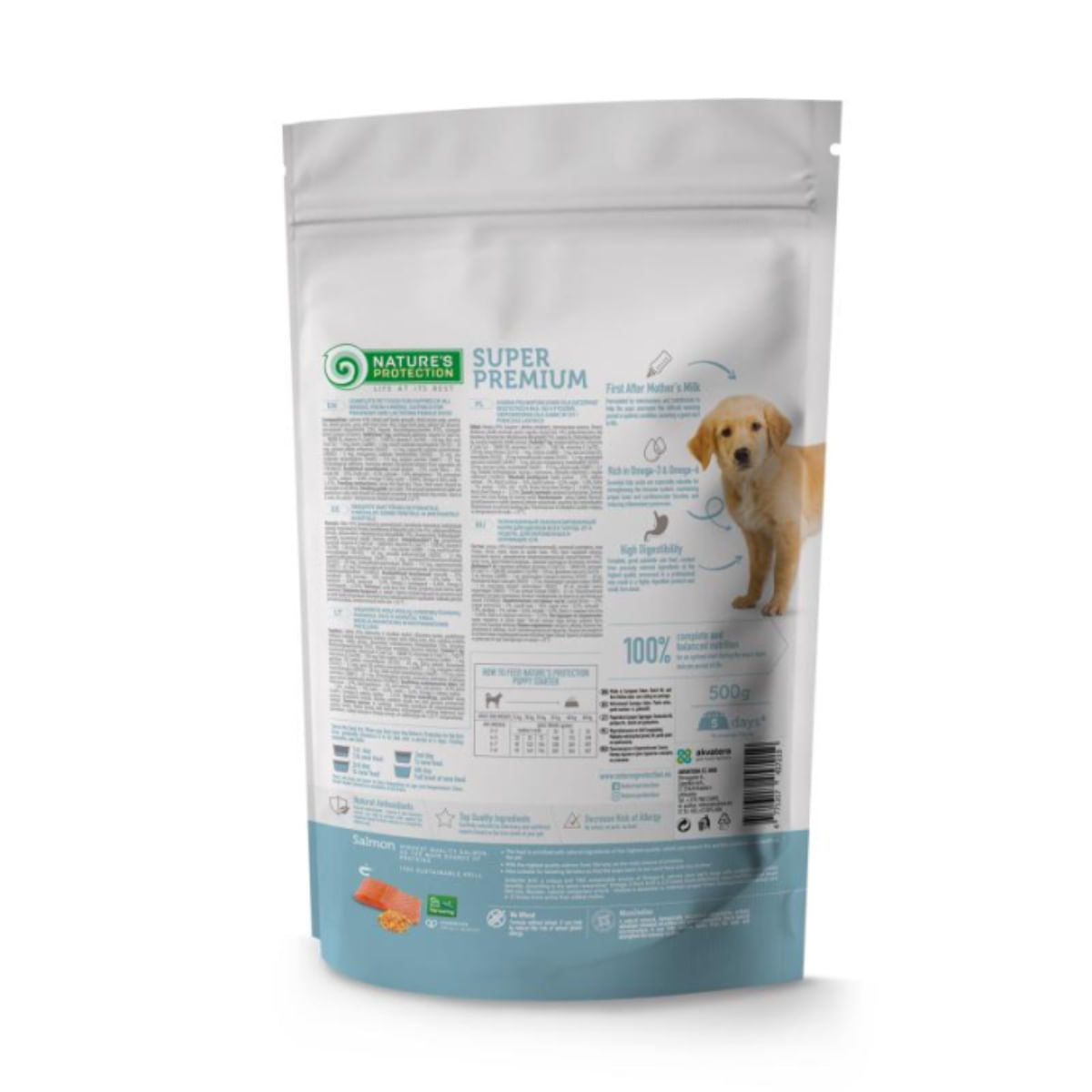 NATURES PROTECTION Puppy Starter, XS-XL, Somon și Krill, hrană uscată câini junior, 18kg - 2 | YEO