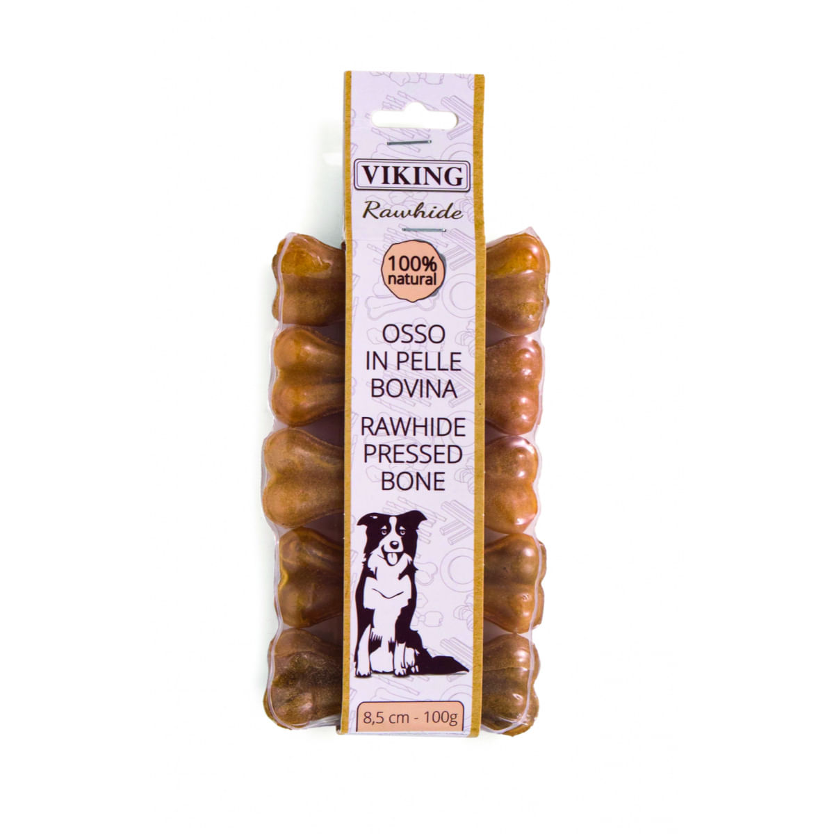LEOPET Viking Os Piele Presata, XS-M, Vită, punguță recompense fără cereale câini, 100g - 1 | YEO