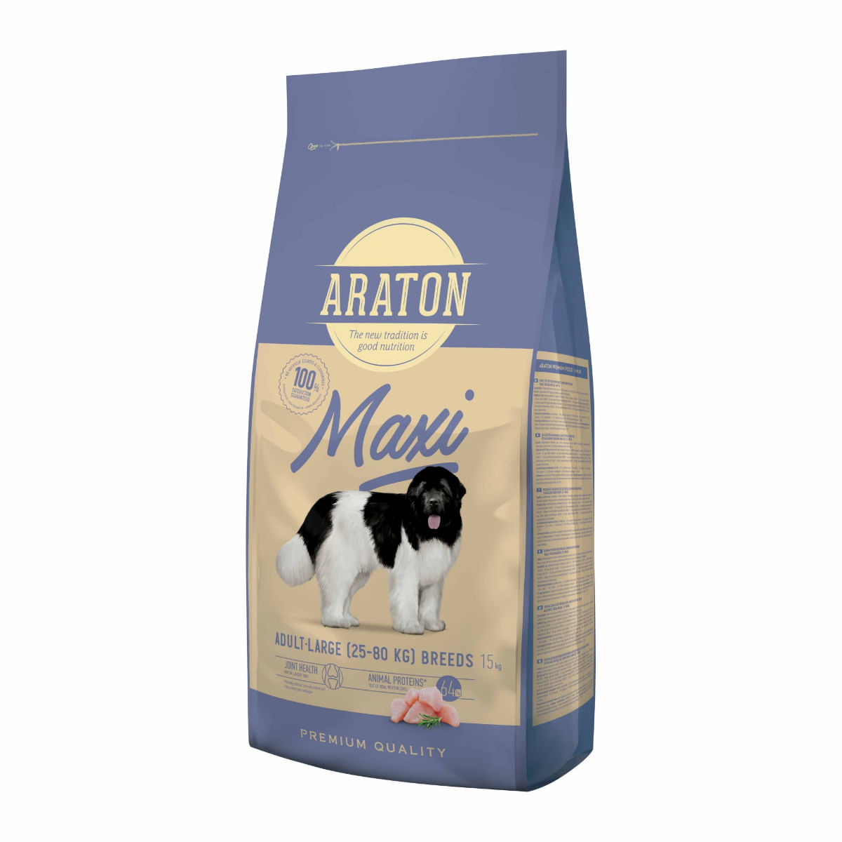 ARATON Maxi Adult, L-XL, Pasăre, hrană uscată câini, 15kg - 1 | YEO