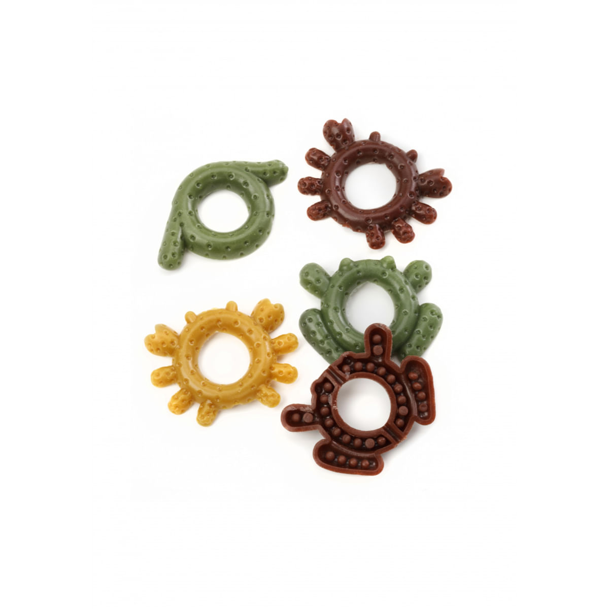 LEOPET Viking Dental Puppy Rings, XS-XL, Fructe, punguță recompense fără cereale câini junior, 80g - 2 | YEO