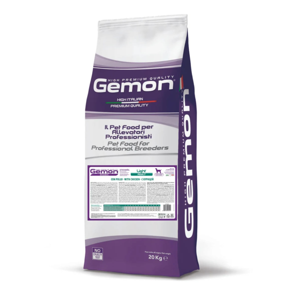 GEMON Breeders Light, XS-XL, Pui, hrană uscată câini, obezitate, 20kg