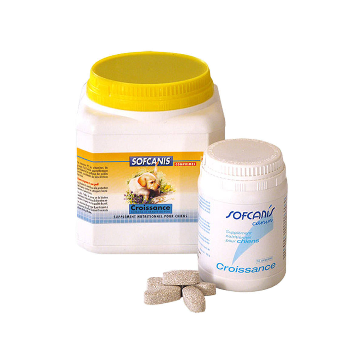 SOFCANIS Croissance, supliment sistem osos câini junior, comprimate SOFCANIS Croissance, XS-XL, supliment sistem osos câini junior, flacon, 50 comprimate - 1 | YEO
