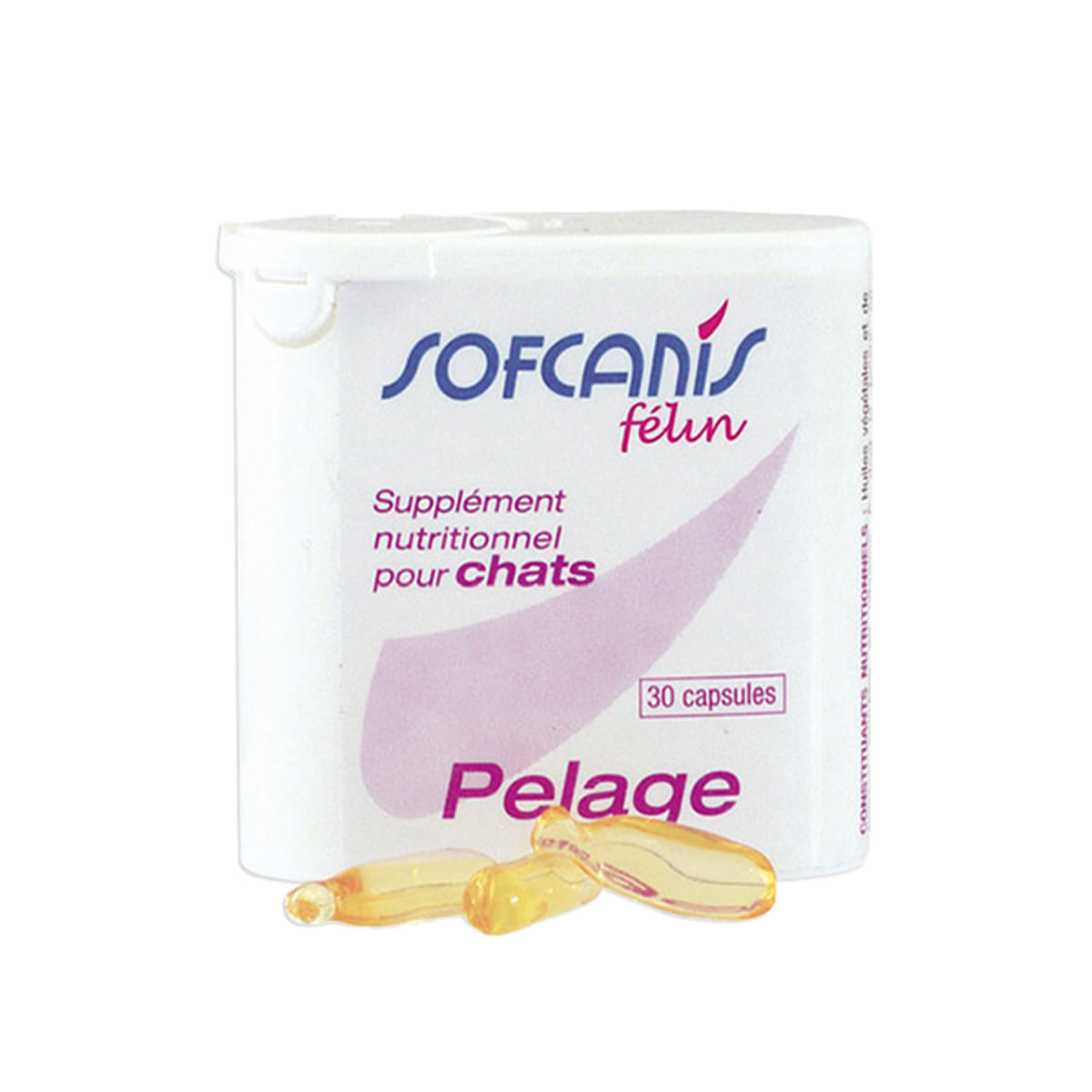 SOFCANIS Pelage, supliment piele & blană pisici, capsule SOFCANIS Pelage, supliment piele & blană pisici, flacon, 30 capsule - 1 | YEO