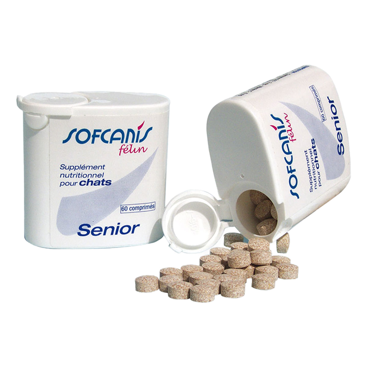 SOFCANIS Senior, supliment multivitamine pisici senior, comprimate SOFCANIS Senior, supliment multivitamine pisici senior, flacon, 60 comprimate - 1 | YEO