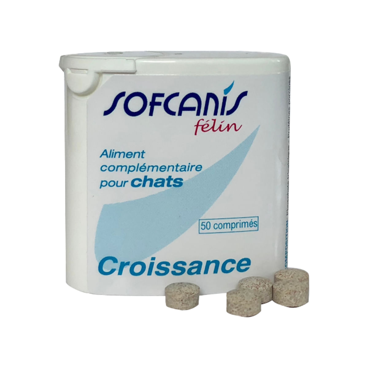 SOFCANIS Croissance, supliment sistem osos pisici junior, comprimate SOFCANIS Croissance, supliment sistem osos pisici junior, flacon, 50 comprimate - 1 | YEO