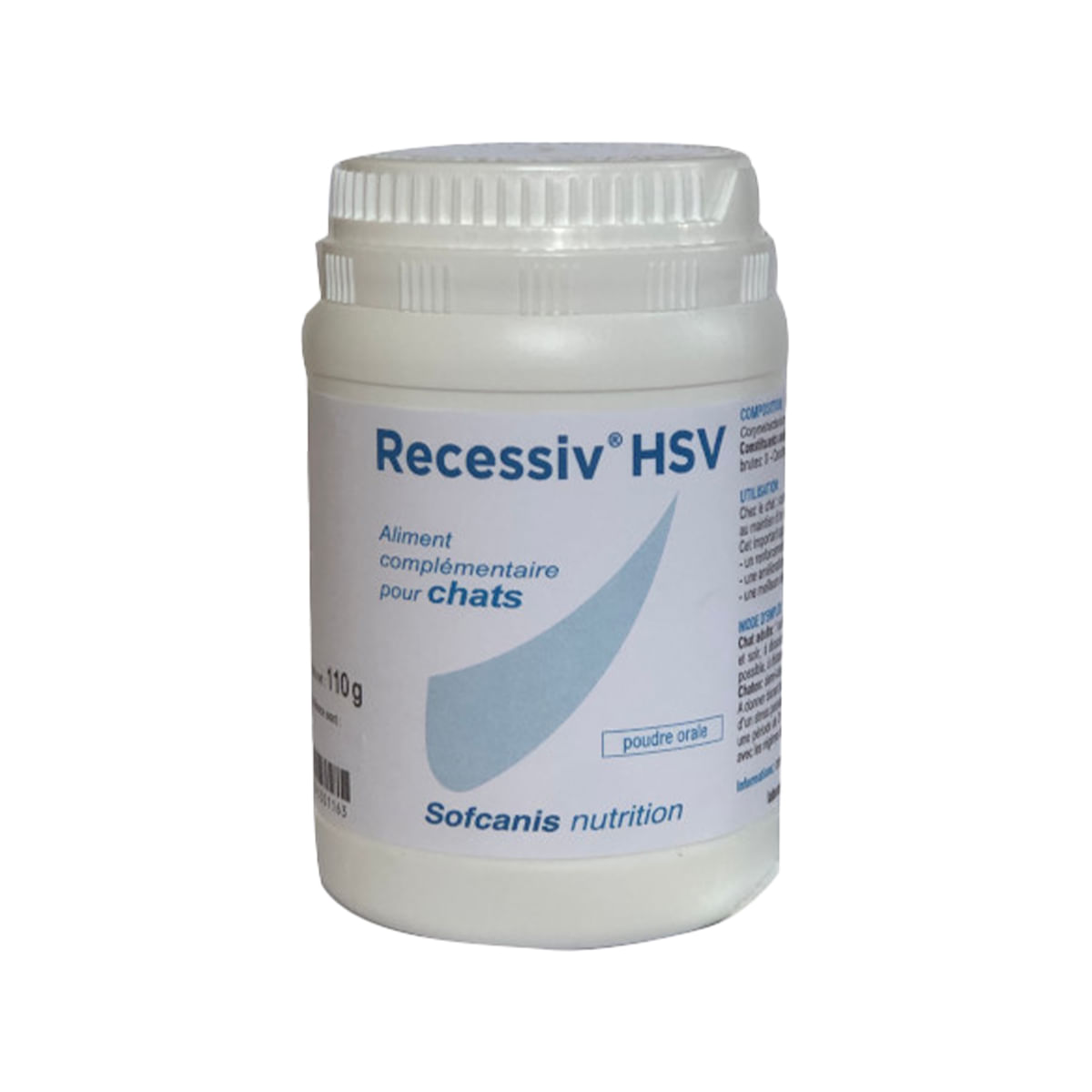 SOFCANIS Recessiv HSV, supliment sistem imunitar pisici, pudră SOFCANIS Recessiv HSV, supliment sistem imunitar pisici, flacon, 110g pudră - 1 | YEO