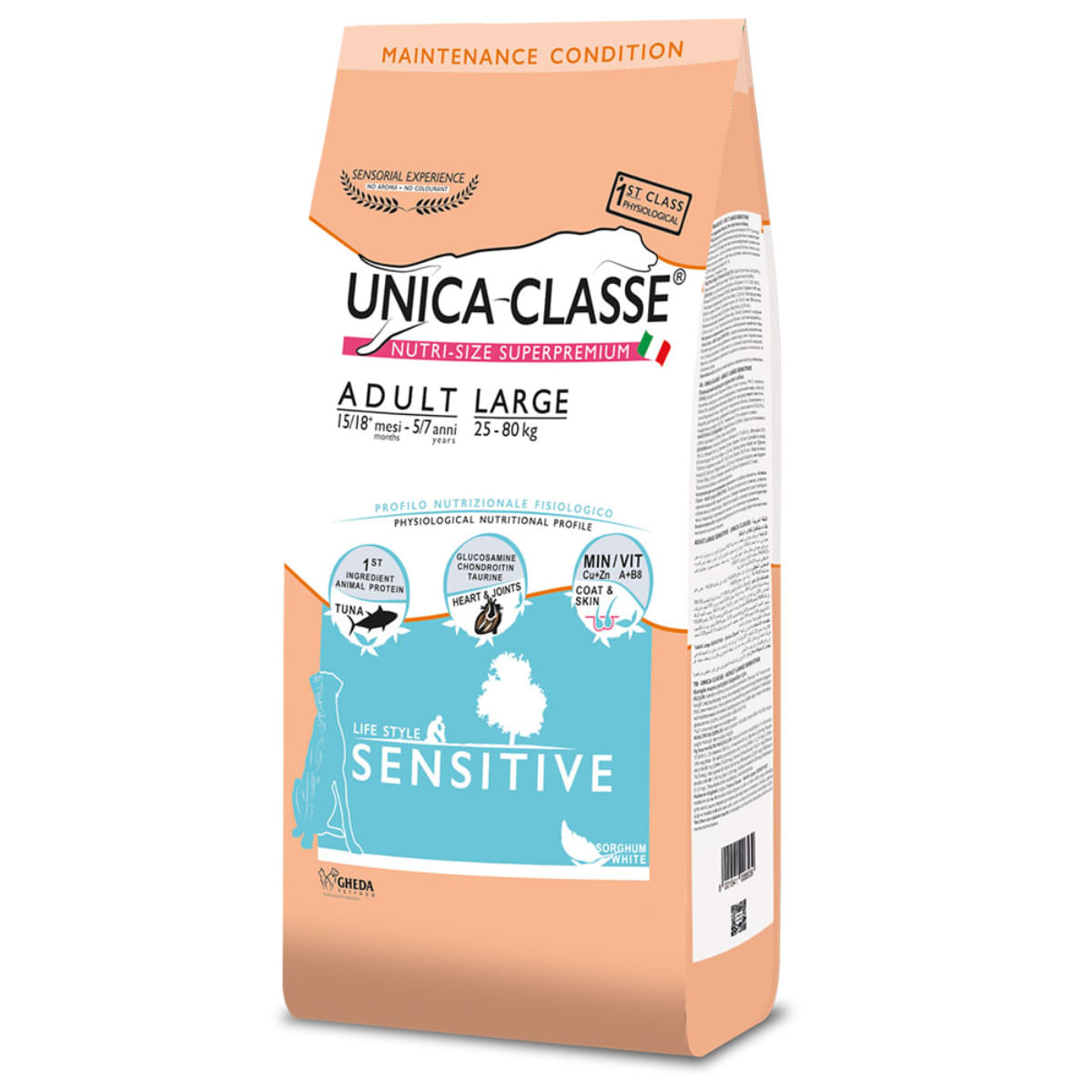 UNICA Classe Sensitive Maxi, L-XL, Ton, hrană uscată câini, 12kg - 1 | YEO