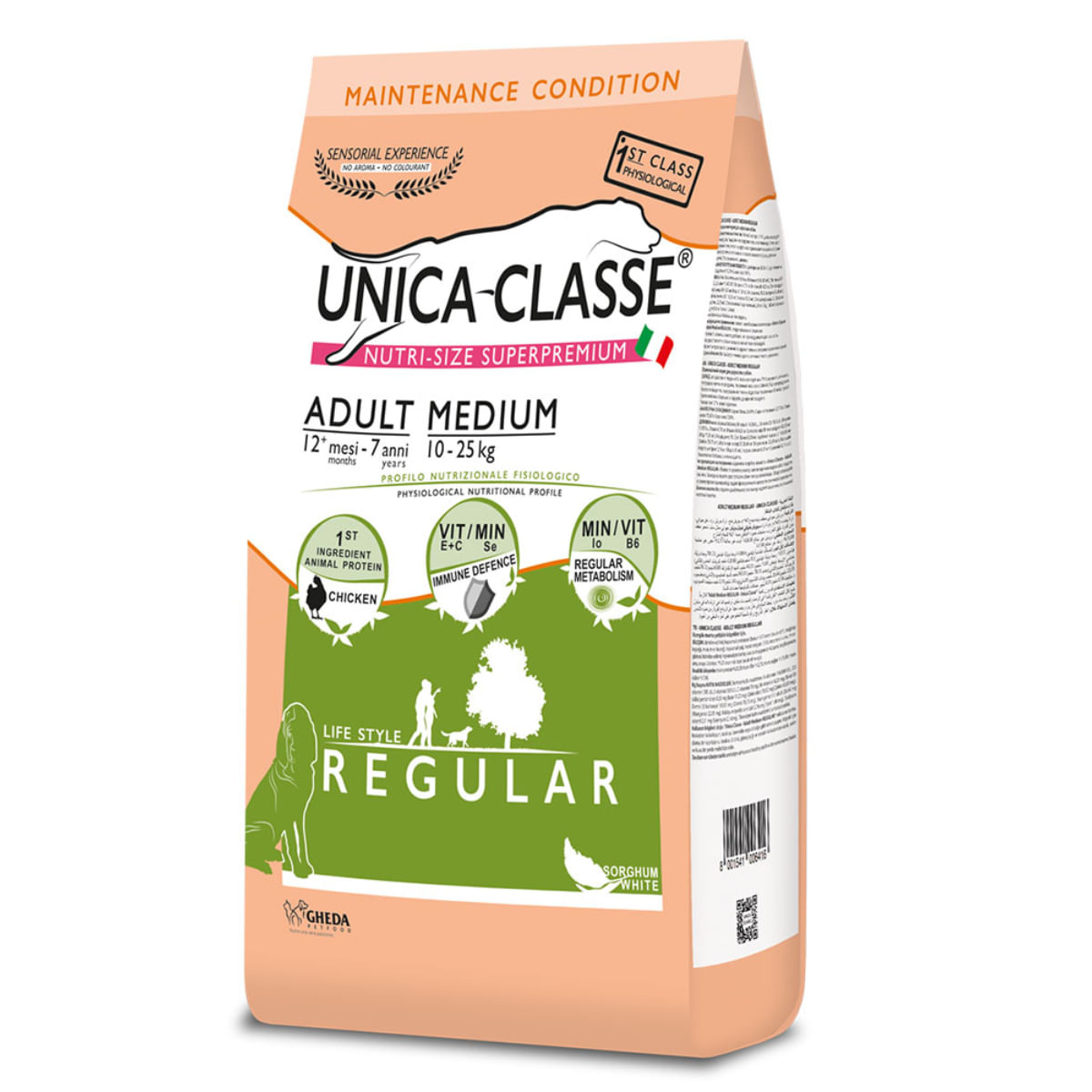 UNICA Classe Regular Medium, M, Pui, hrană uscată câini, 12kg - 1 | YEO