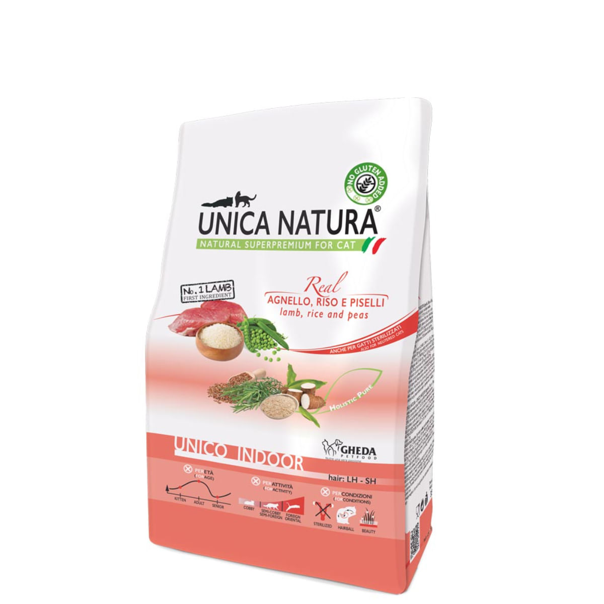 UNICA Natura Indoor, Miel și Orez, hrană uscată pisici, 1.5kg - 1 | YEO