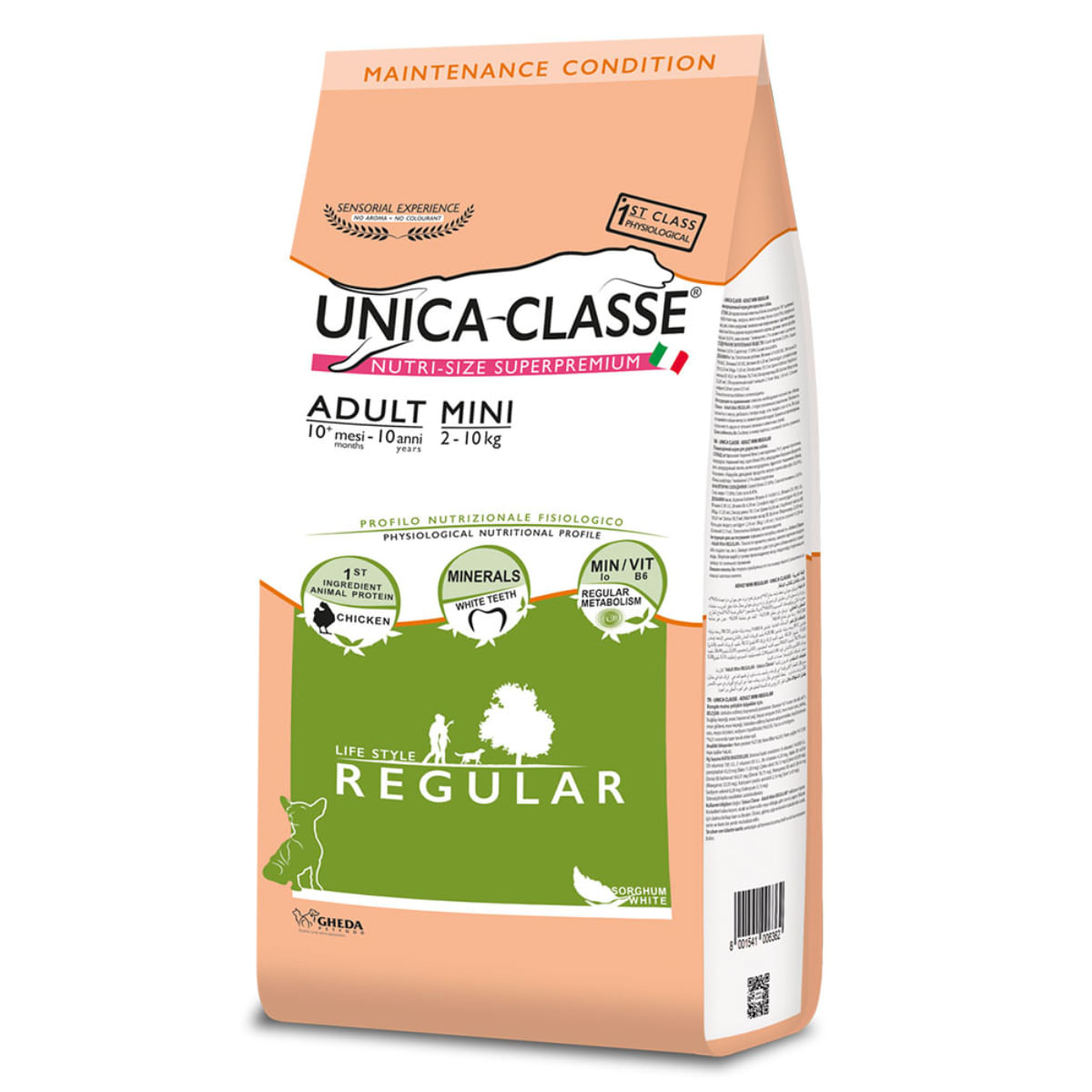 UNICA Classe Regular Mini, XS-S, Pui, hrană uscată câini, 7.5kg - 1 | YEO