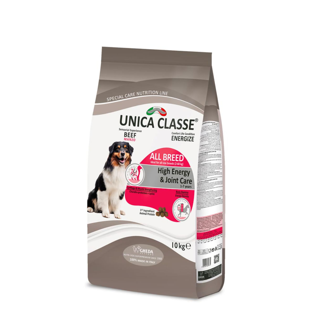 UNICA Classe High Energy & Joint Care, XS-XL, Vită, hrană uscată câini, sistem articular, activitate intensă, 12kg - 2 | YEO