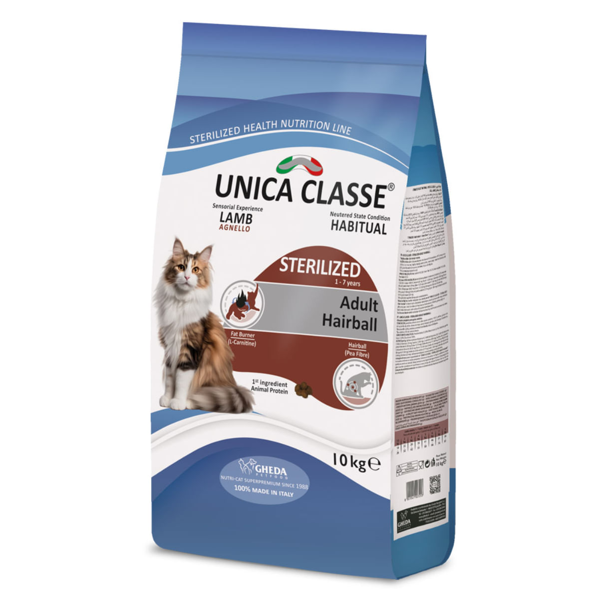 UNICA Classe Sterilized Hairball, Miel, hrană uscată pisici sterilizați, 10kg - 3 | YEO
