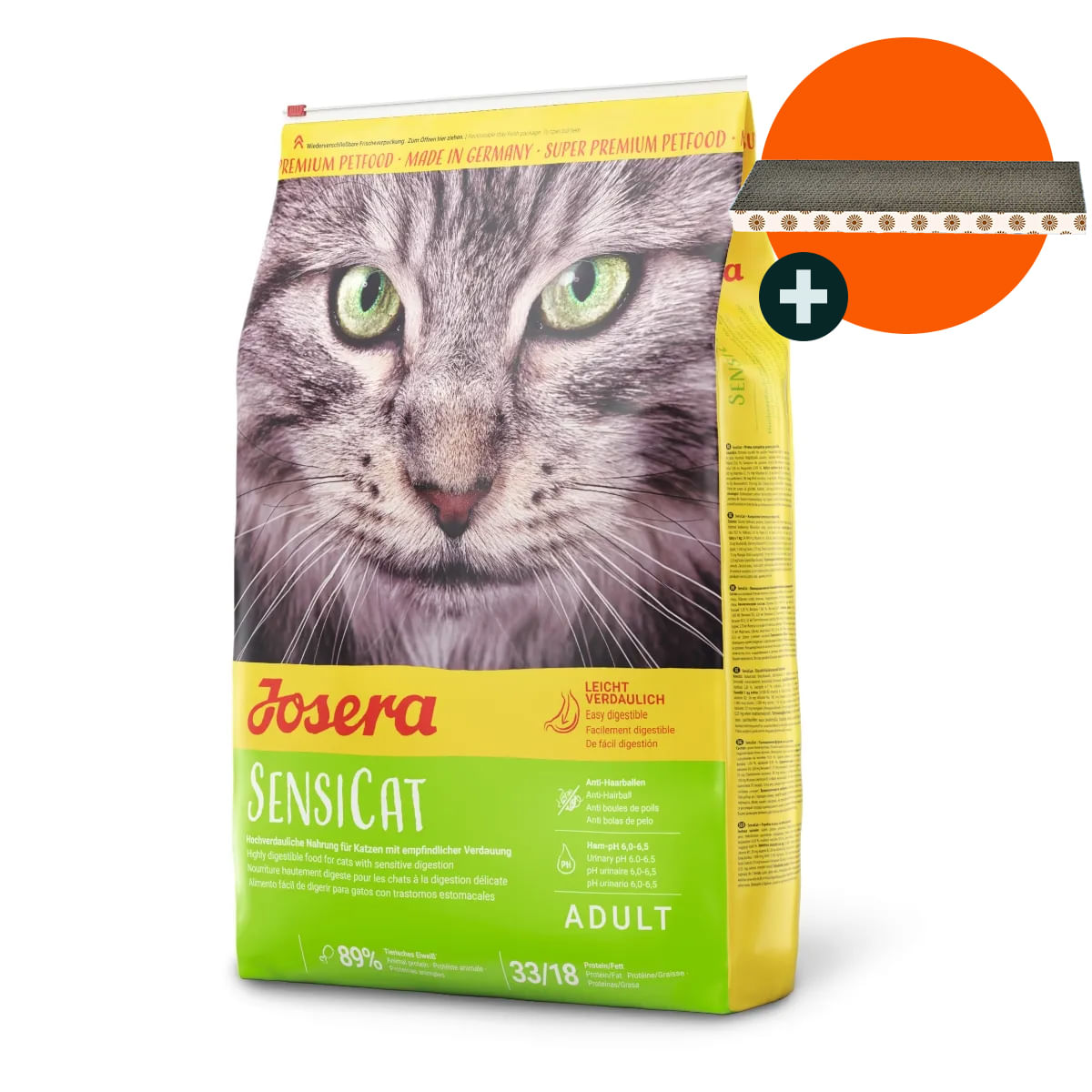 JOSERA Sensicat, Pui, hrană uscată pisici, sistem digestiv &amp; probiotice,10kg