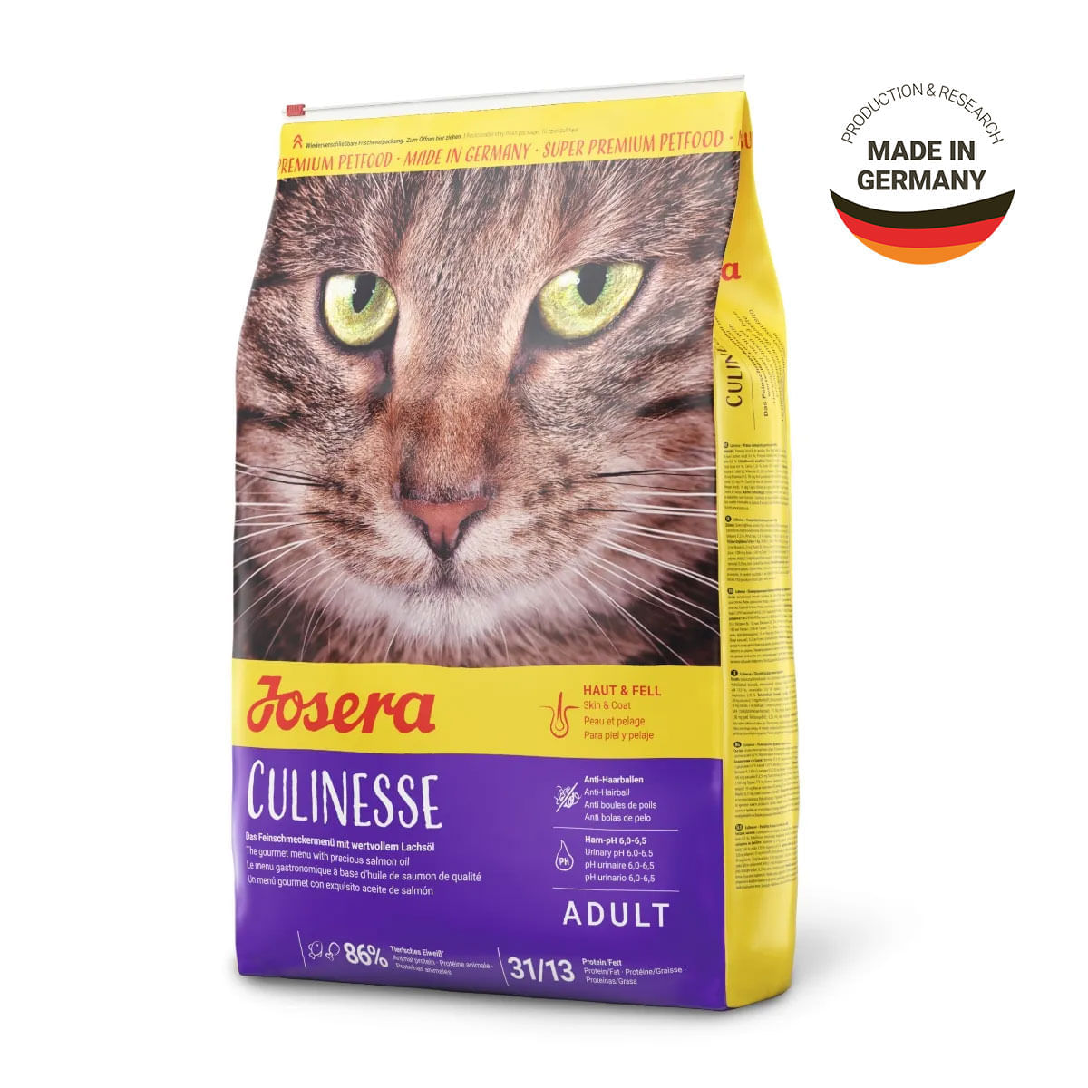 JOSERA Culinesse, Somon, hrană uscată pisici, apetit capricios, piele &amp; blana, 10kg