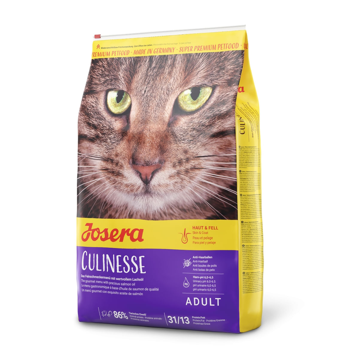 JOSERA Culinesse, Somon, hrană uscată pisici, apetit capricios, piele &amp; blana, 10kg