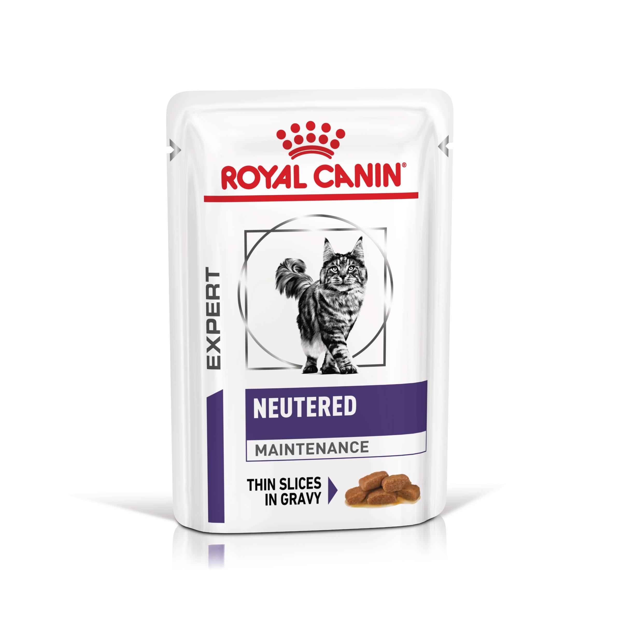 ROYAL CANIN VD Neutered Maintenance, dietă veterinară, plic hrană umedă pisici, managementul greutății, (în sos), bax, 85g x 12buc