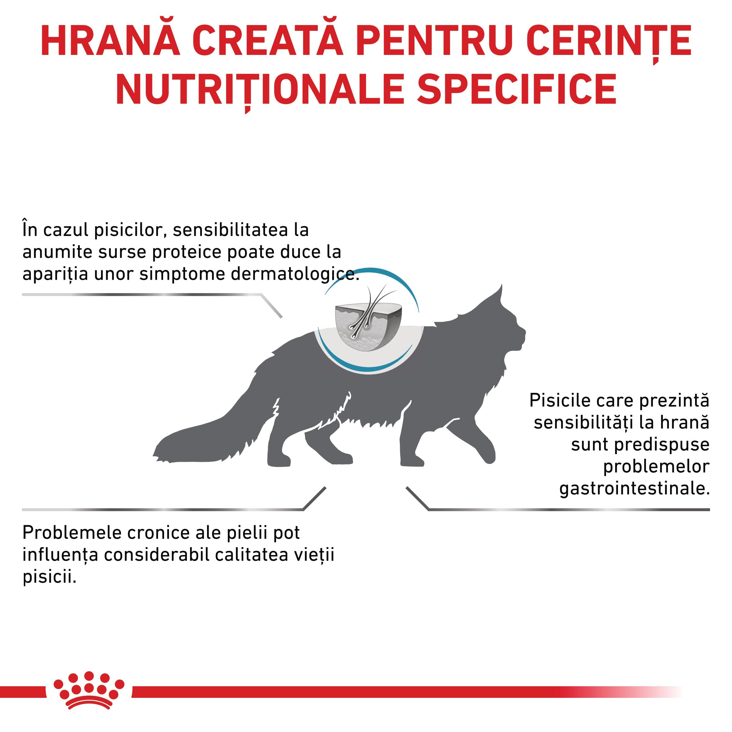 ROYAL CANIN VD Hypoallergenic, dietă veterinară, hrană uscată pisici, alergii, 4.5kg