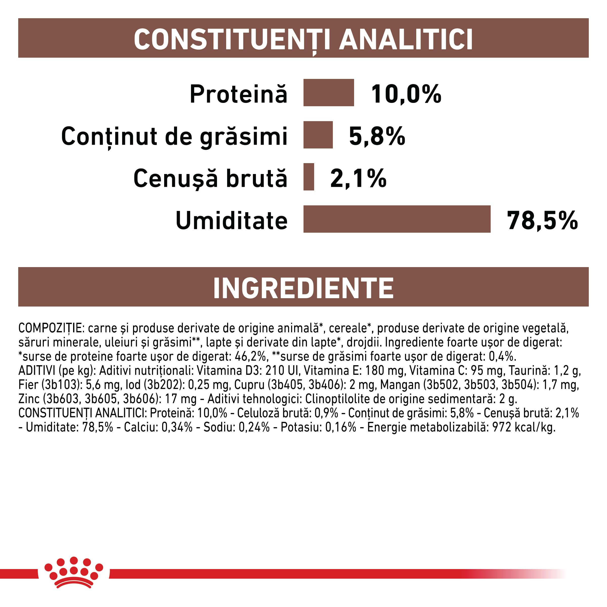 ROYAL CANIN VD Gastrointestinal Puppy, XS-XL, dietă veterinară, conservă hrană umedă câini junior, sistem digestiv, (mousse), 195g