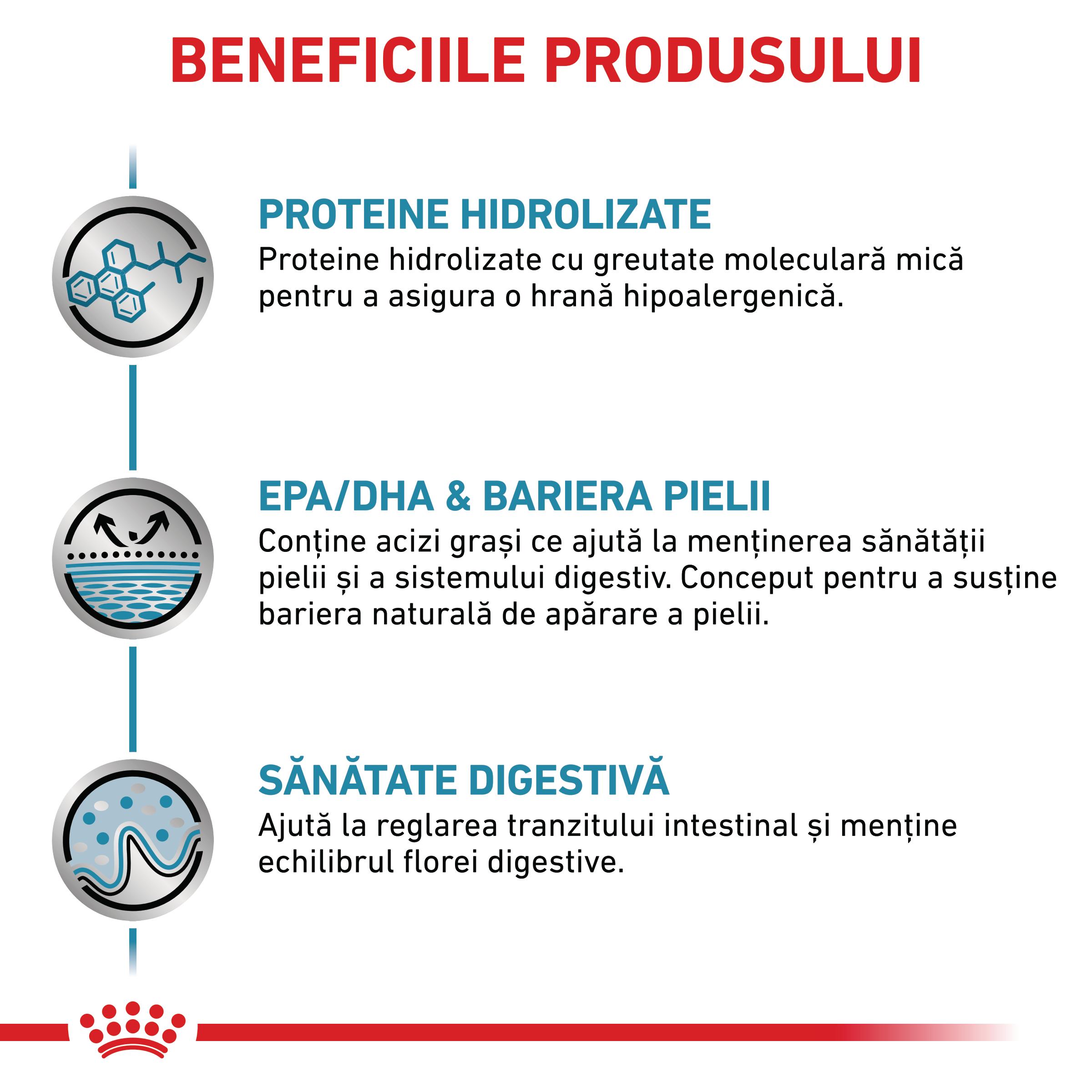 ROYAL CANIN VD Hypoallergenic, dietă veterinară, hrană uscată pisici, alergii, 4.5kg
