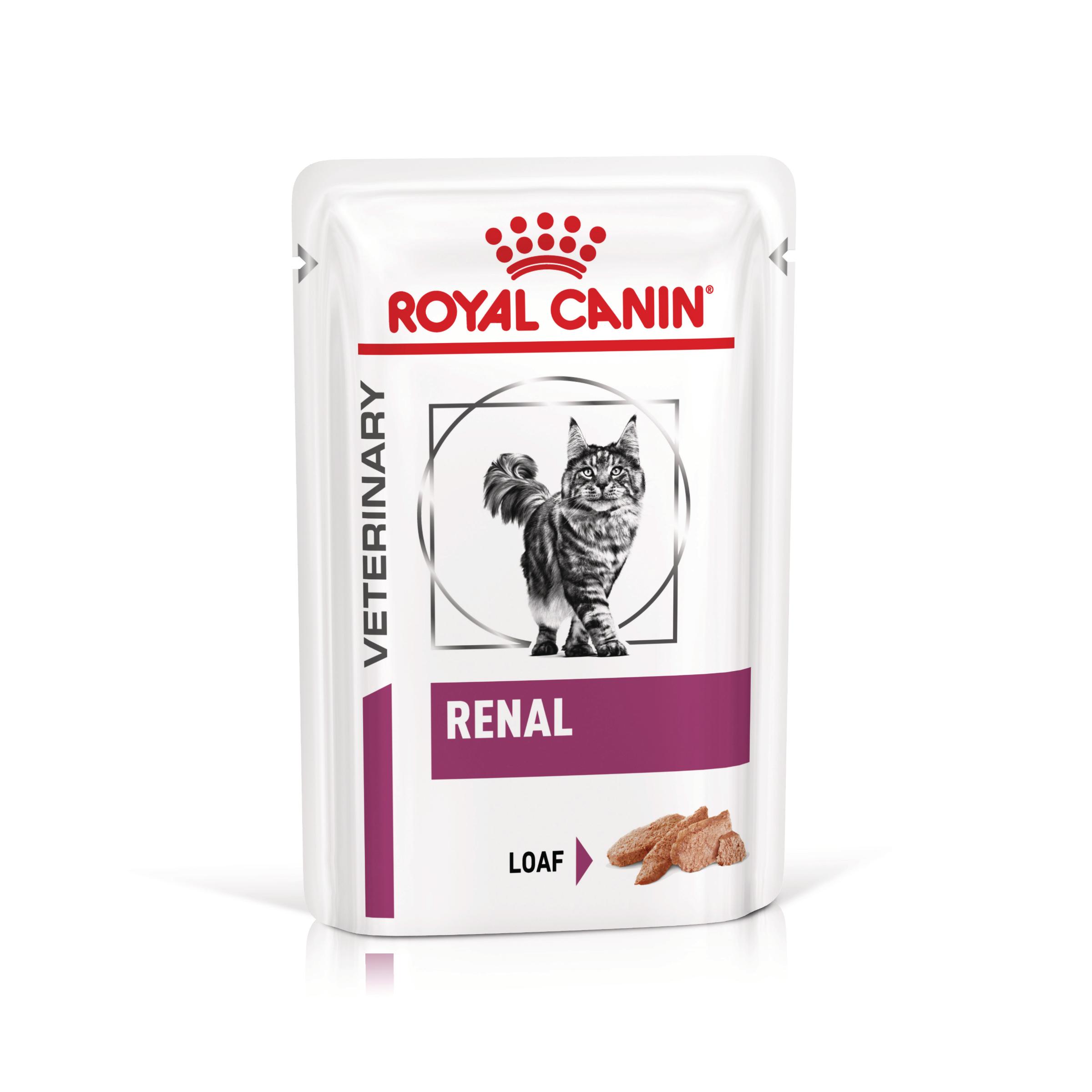 ROYAL CANIN VD Renal Loaf, dietă veterinară, plic hrană umedă pisici, sistem renal, (pate), bax, 85g x 12buc