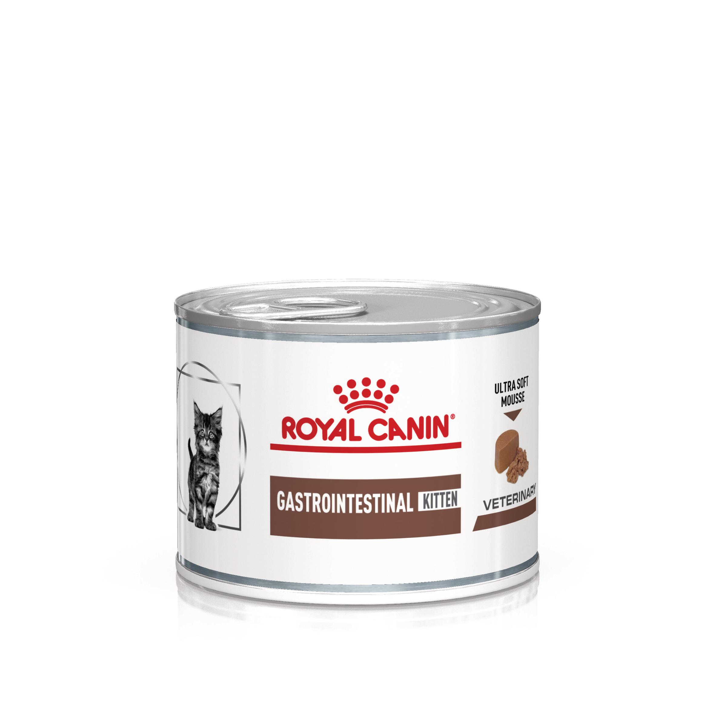 ROYAL CANIN VD Gastrointestinal Kitten, dietă veterinară, conservă hrană umedă pisici junior, sistem digestiv, (mousse), 195g