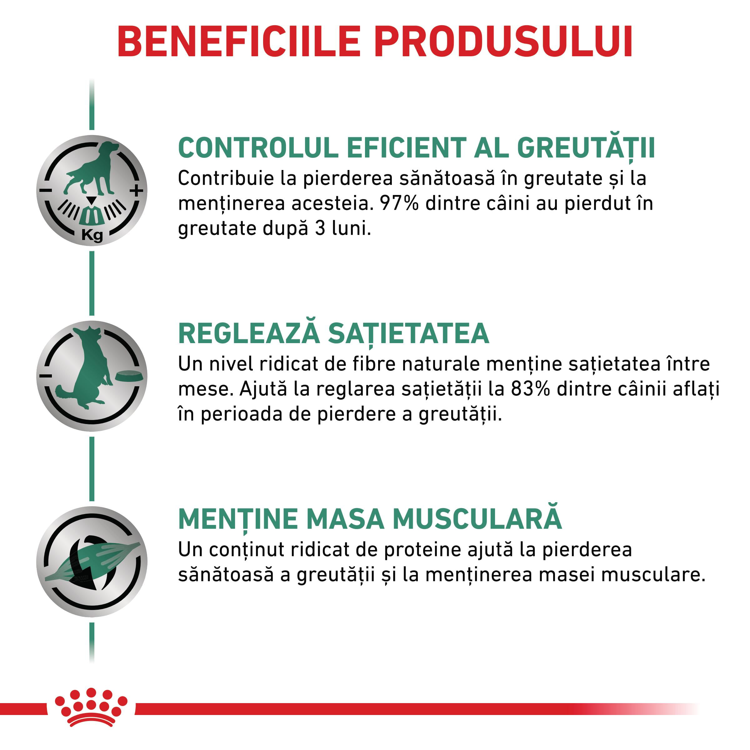 ROYAL CANIN VD Satiety, XS-XL, dietă veterinară, hrană uscată câini, obezitate, 6kg