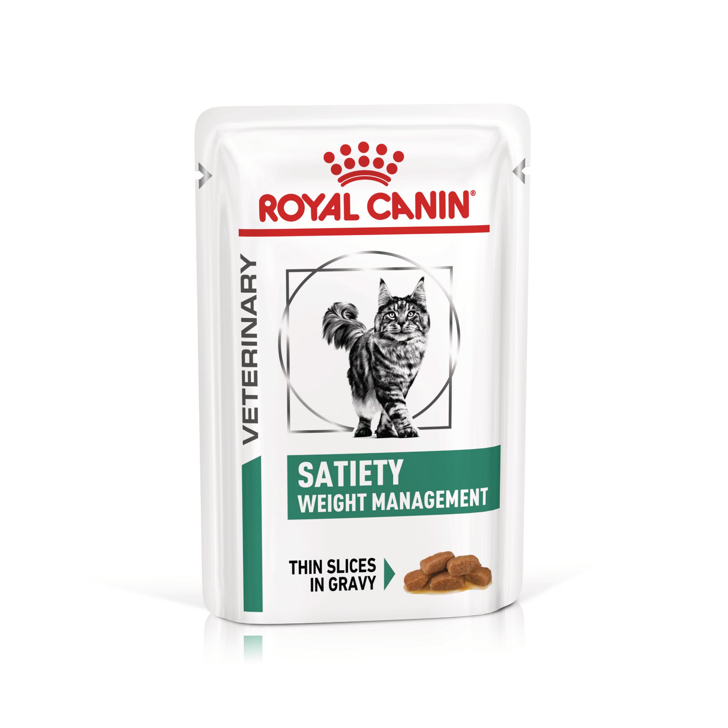 ROYAL CANIN VD Satiety Weight Management, dietă veterinară, plic hrană umedă pisici, obezitate, (în sos), bax, 85g x 12buc
