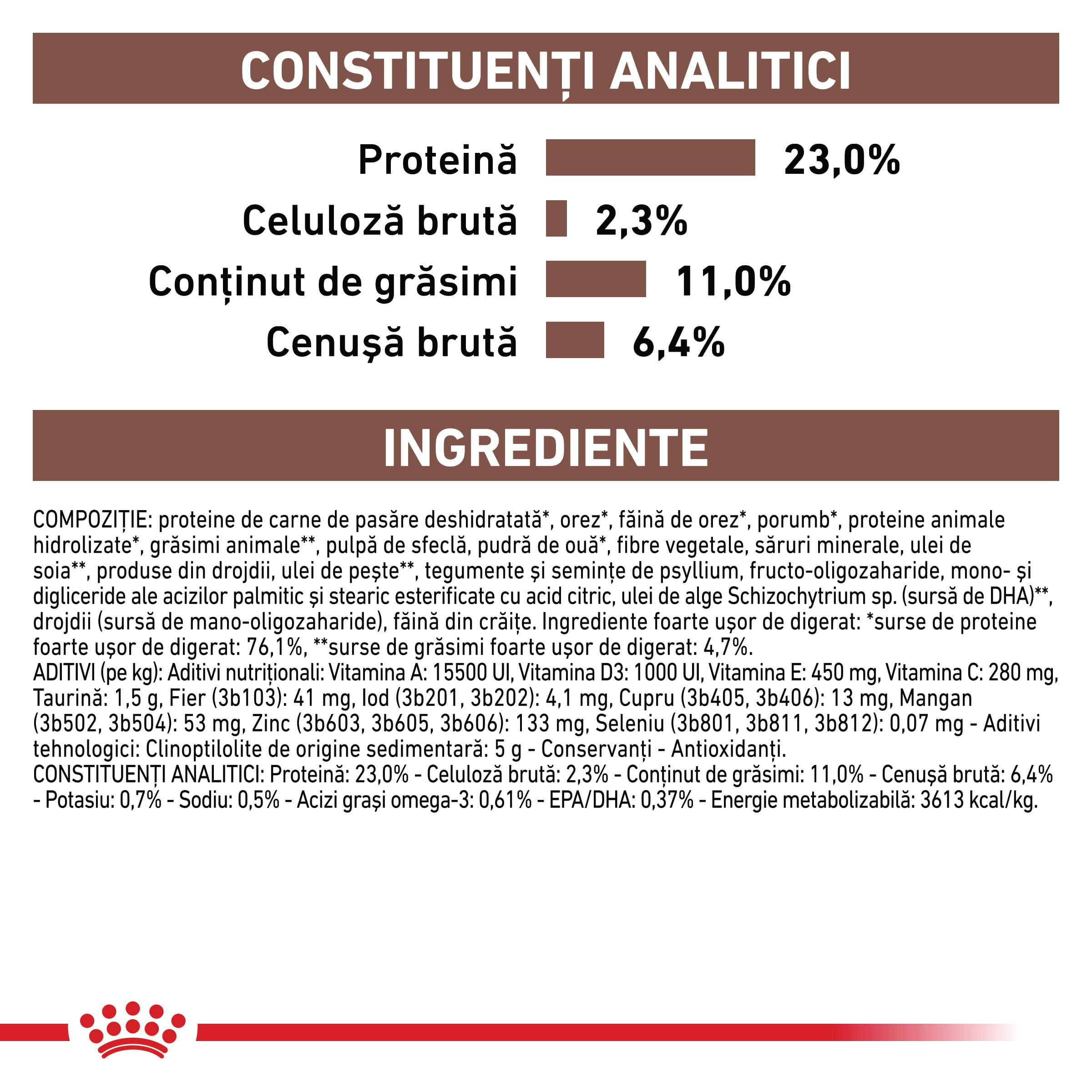 ROYAL CANIN VD Gastrointestinal Moderate Calorie, XS-XL, dietă veterinară, hrană uscată câini, sistem digestiv, 2kg
