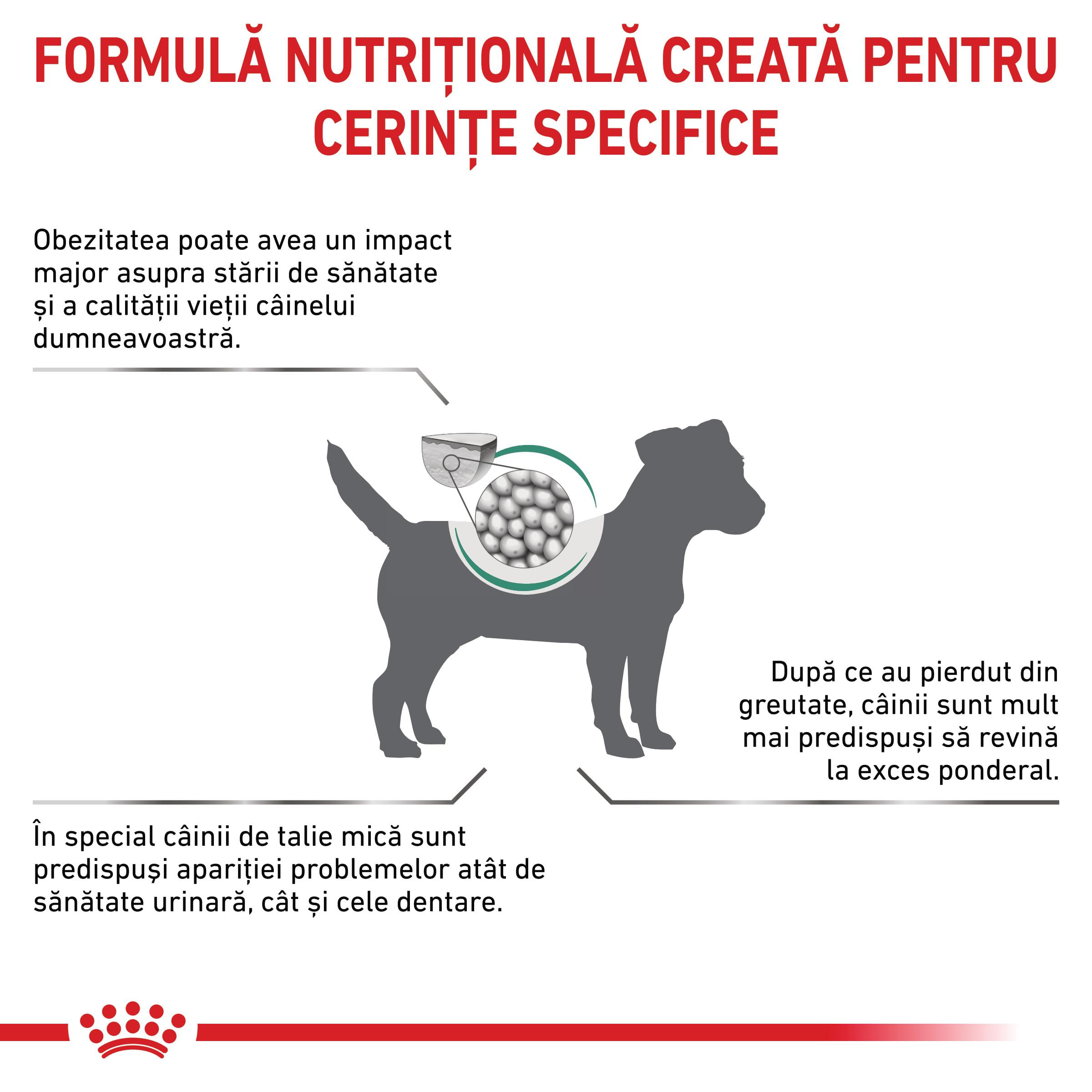ROYAL CANIN VD Satiety Small Dog, XS-S, dietă veterinară, hrană uscată câini, obezitate, 3kg