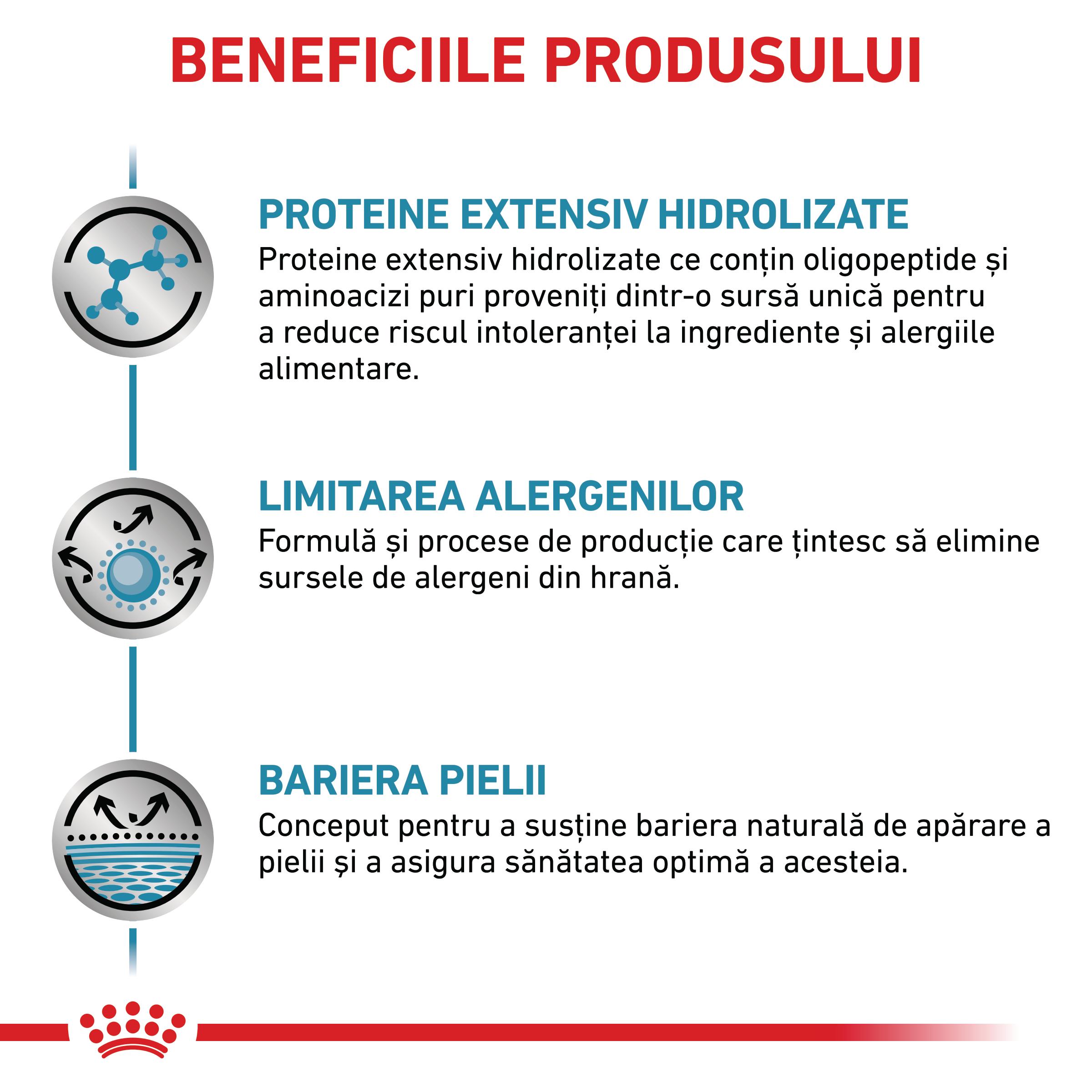ROYAL CANIN VD Anallergenic, XS-XL, dietă veterinară, hrană uscată câini, alergii alimentare, 3kg