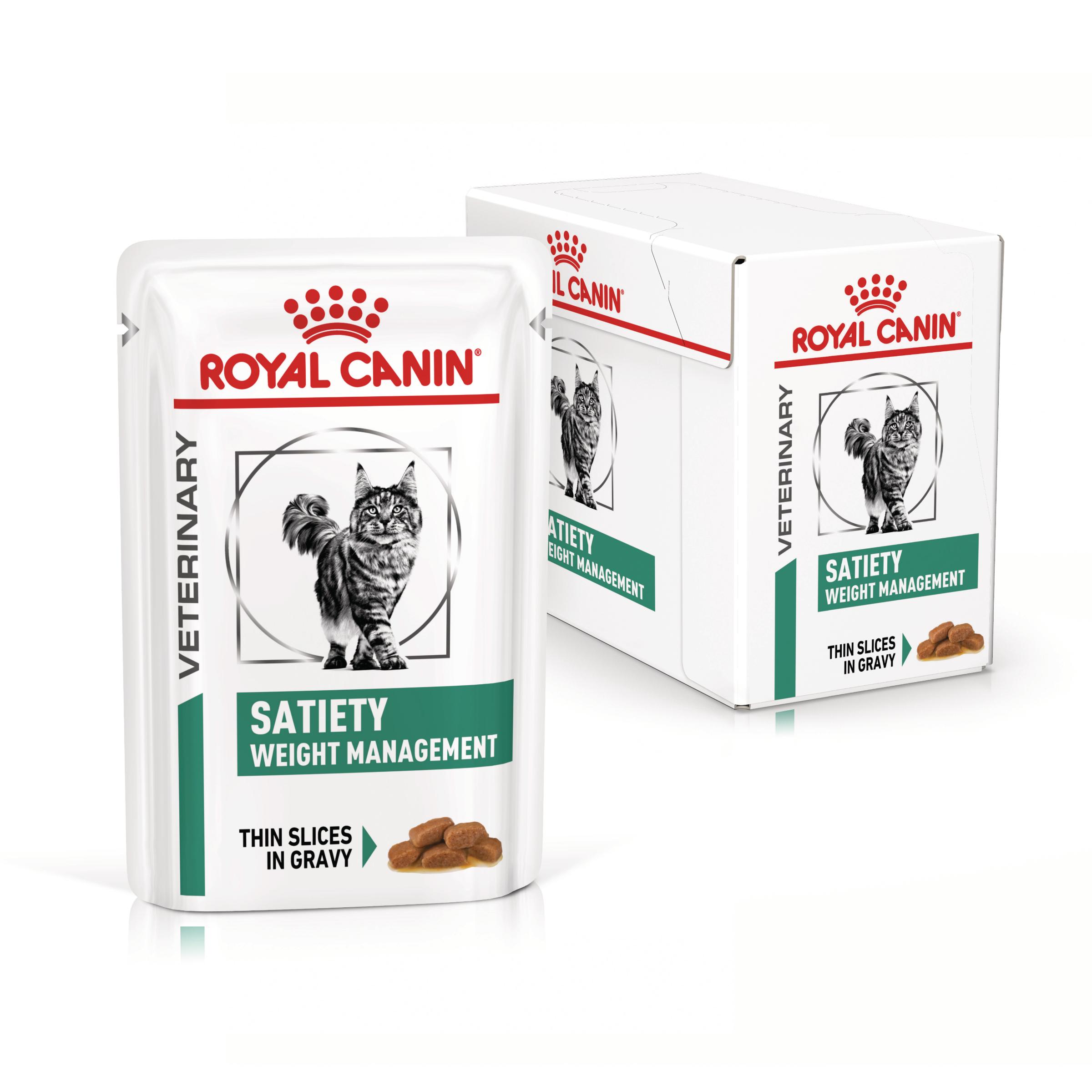 ROYAL CANIN VD Satiety Weight Management, dietă veterinară, plic hrană umedă pisici, obezitate, (în sos), bax, 85g x 12buc