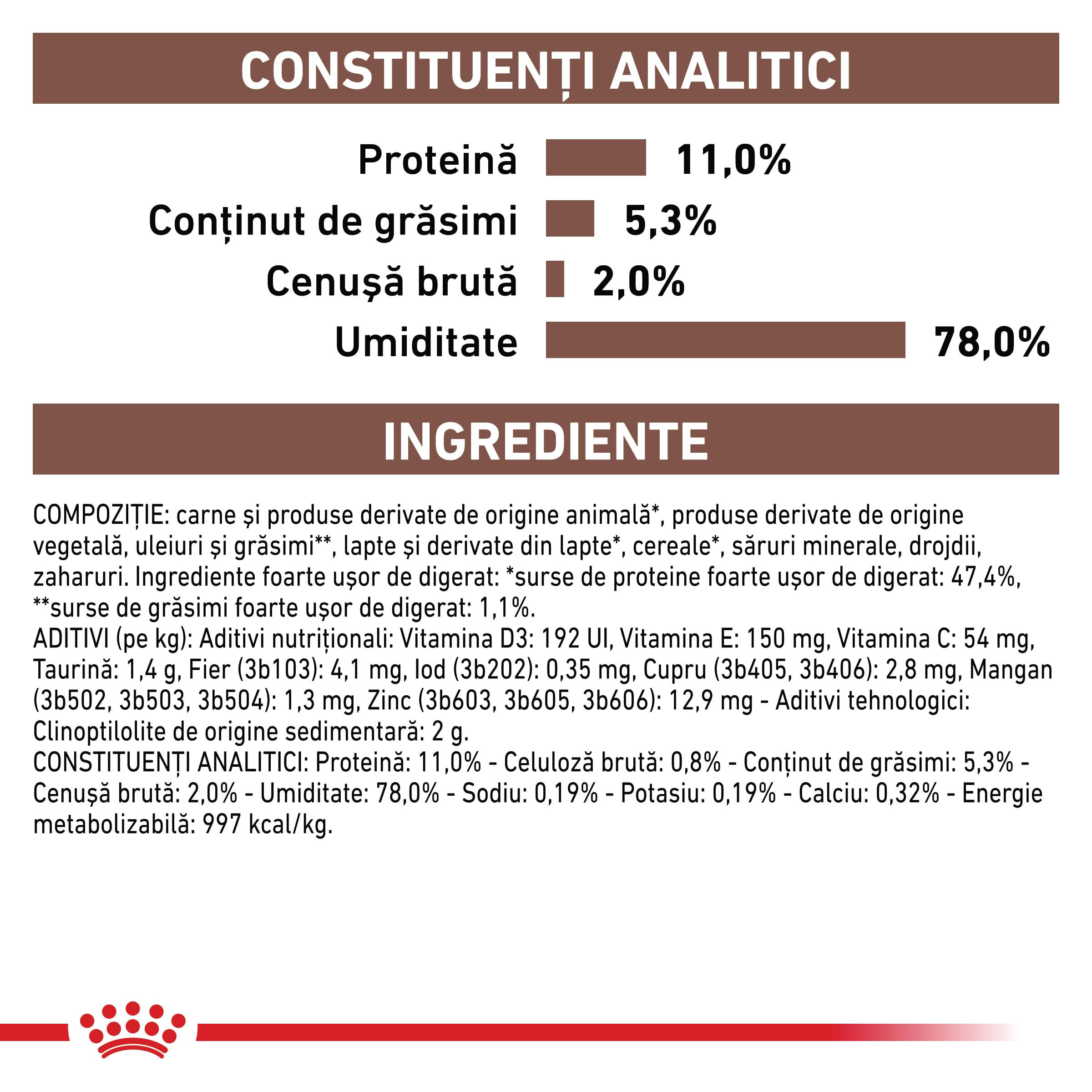 ROYAL CANIN VD Gastrointestinal Kitten, dietă veterinară, conservă hrană umedă pisici junior, sistem digestiv, (mousse), 195g