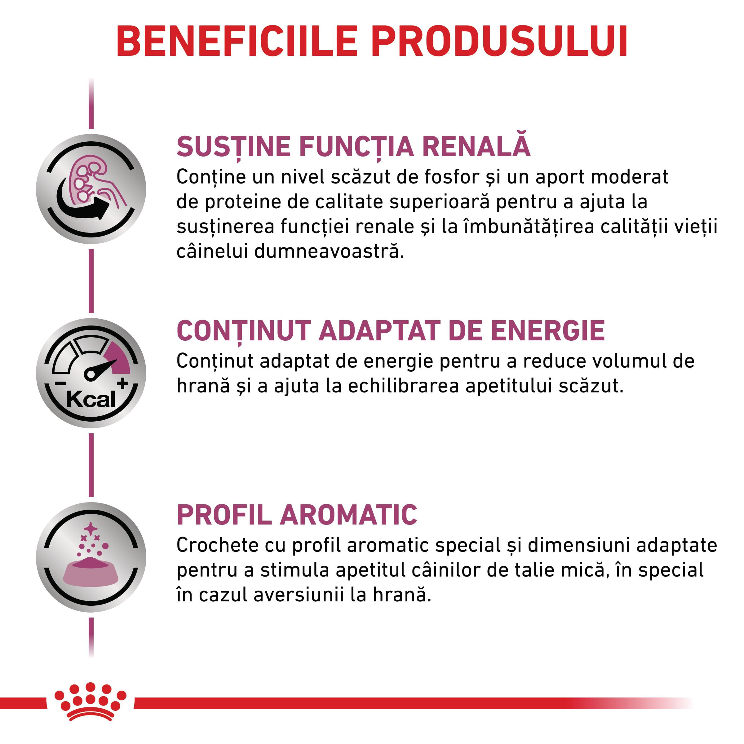 ROYAL CANIN VD Renal Small Dog, XS-S, dietă veterinară, hrană uscată câini, sistem renal, 1.5kg