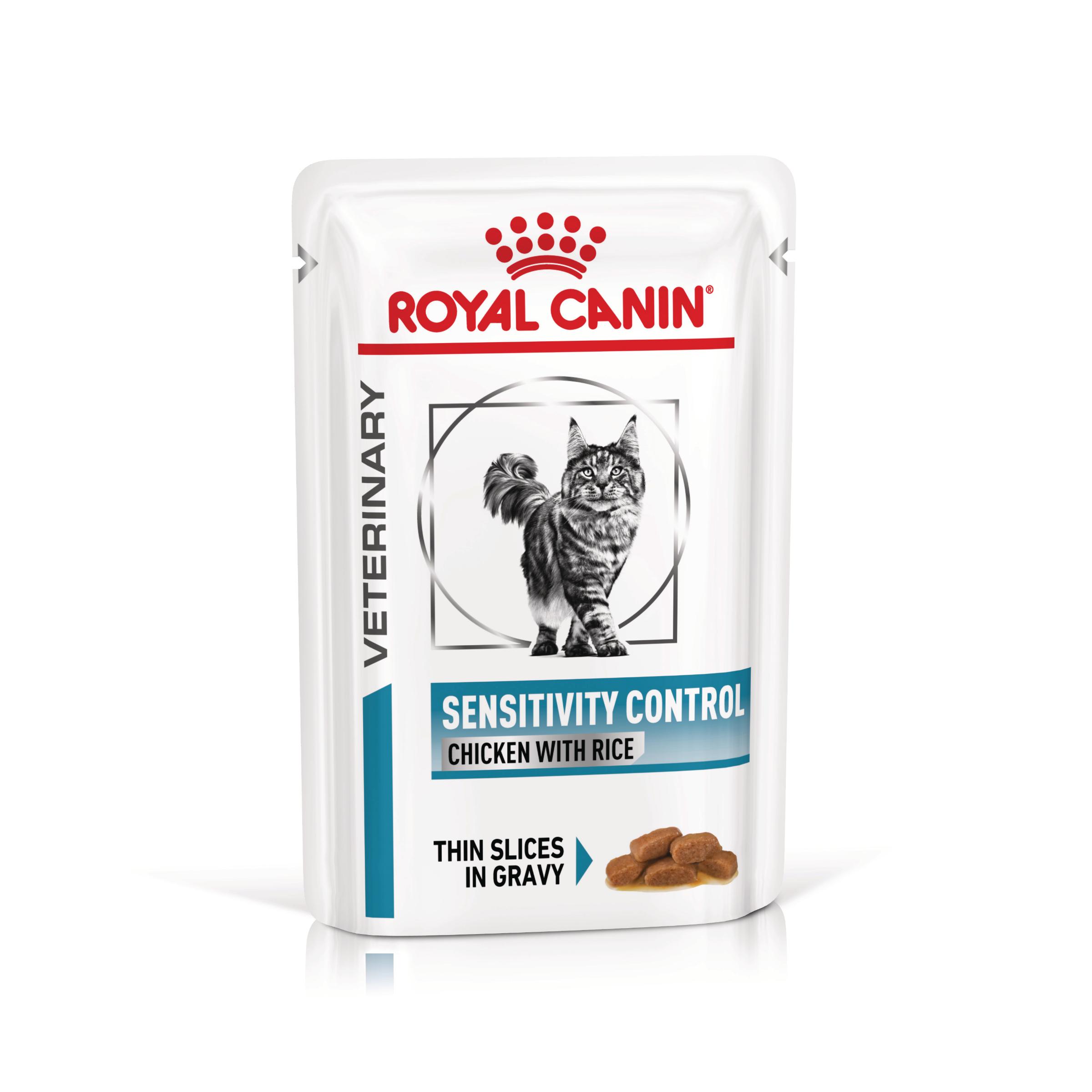 ROYAL CANIN VD Sensitivity Control, dietă veterinară, plic hrană umedă pisici, afecțiuni dermatologice, (în sos), bax, 85g x 12buc