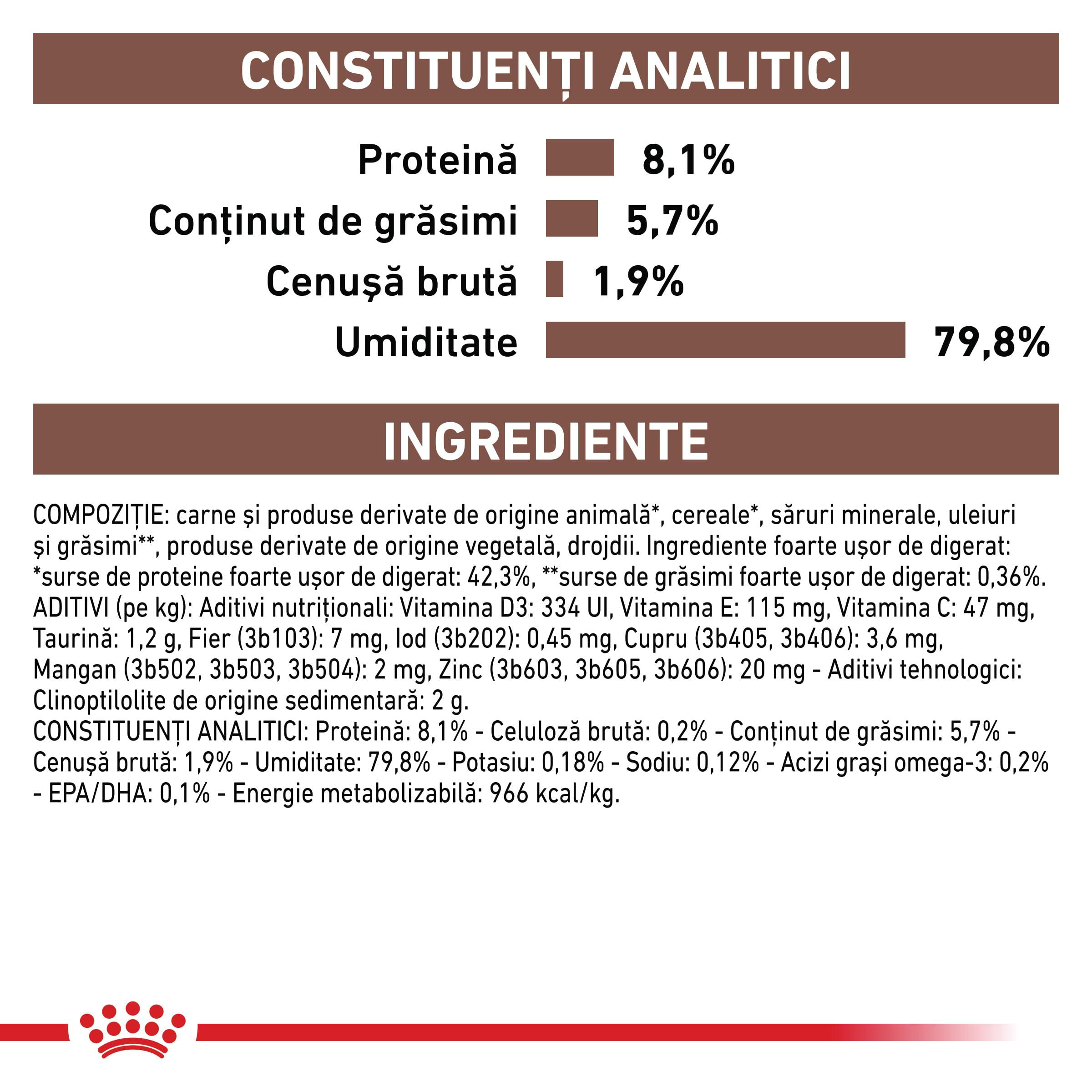 ROYAL CANIN VD Gastrointestinal, dietă veterinară, plic hrană umedă pisici, sistem digestiv, (în sos), bax, 85g x 12buc