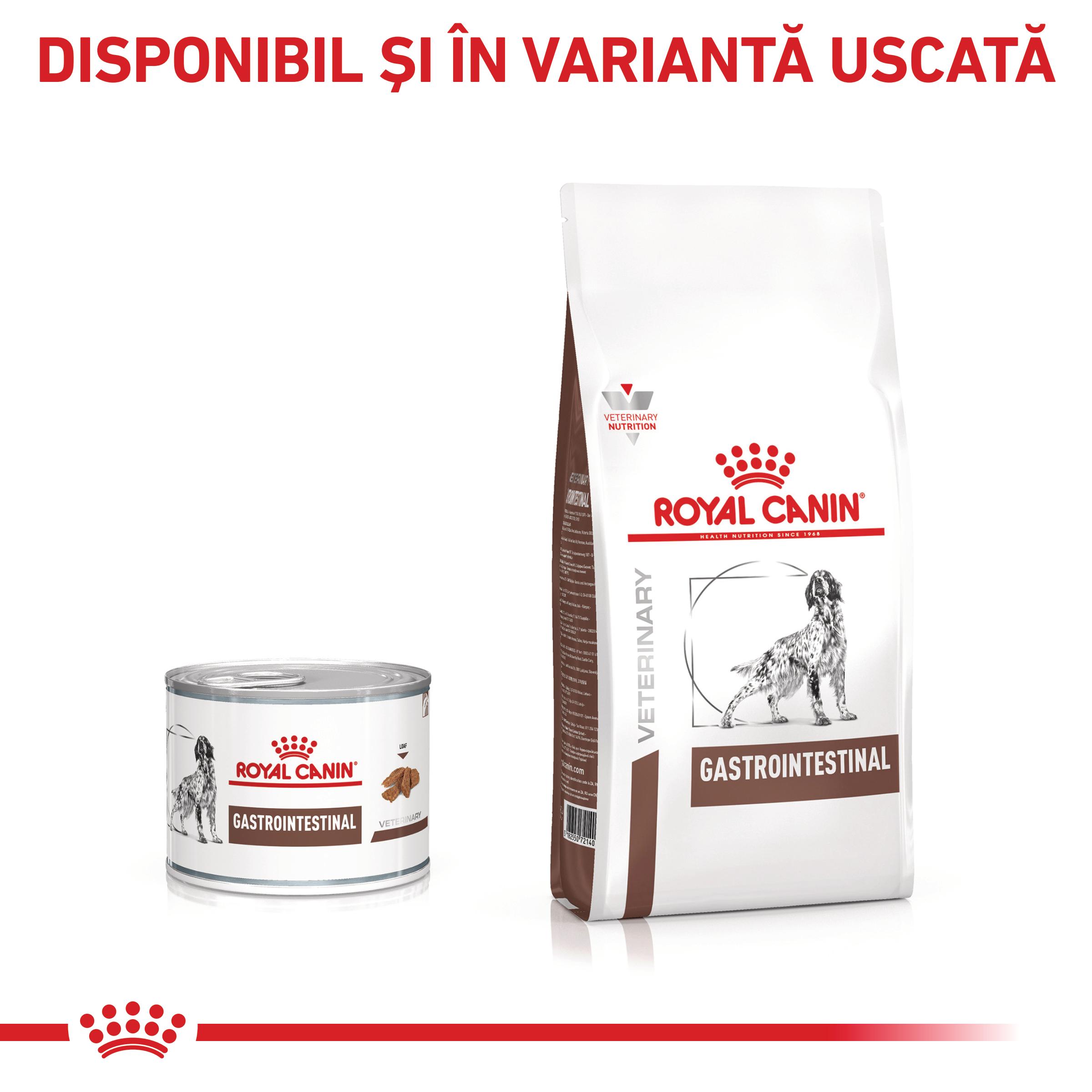 ROYAL CANIN VD Gastrointestinal , XS-XL, dietă veterinară, conservă hrană umedă câini, sistem digestiv, (pate), 200g