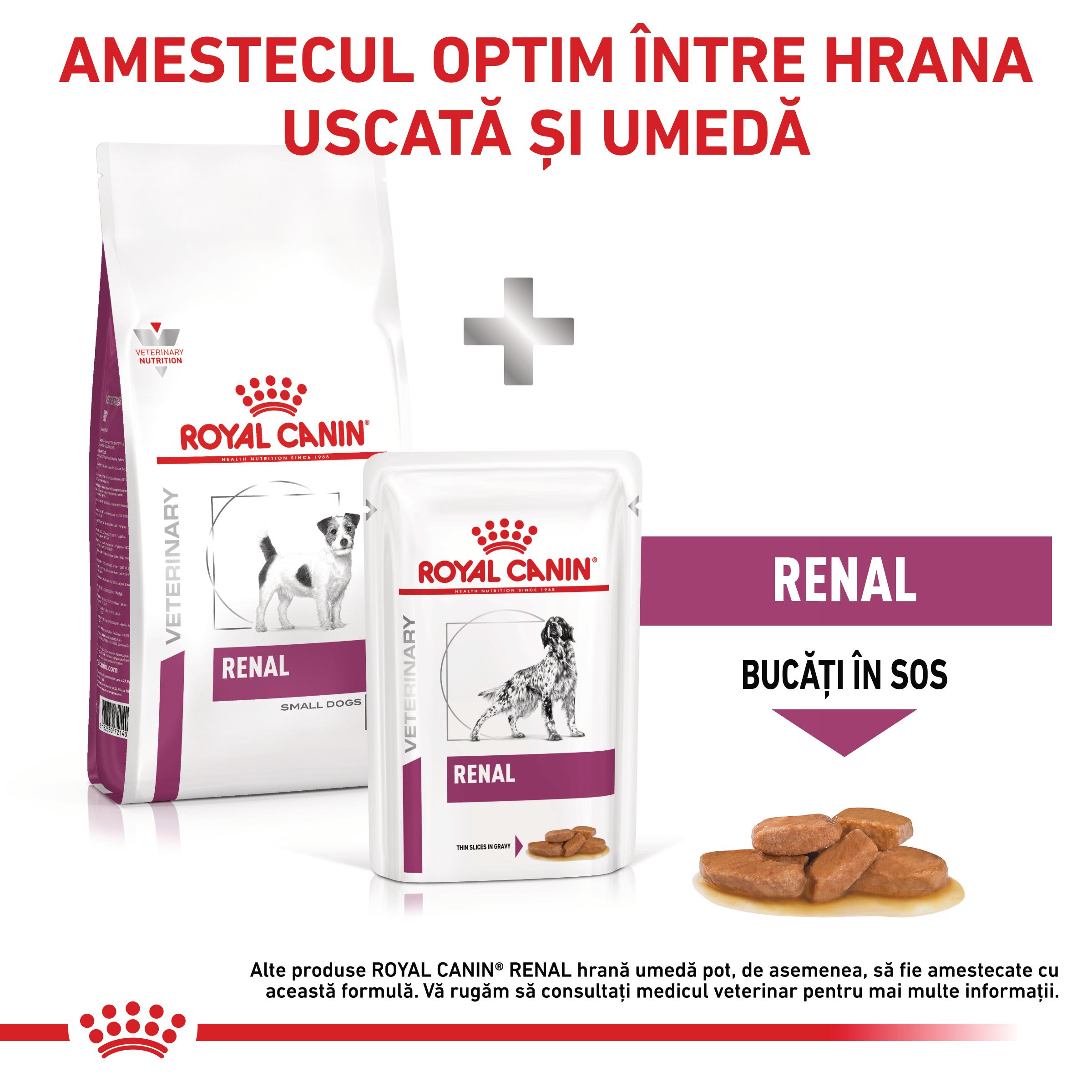 ROYAL CANIN VD Renal Small Dog, XS-S, dietă veterinară, hrană uscată câini, sistem renal, 1.5kg