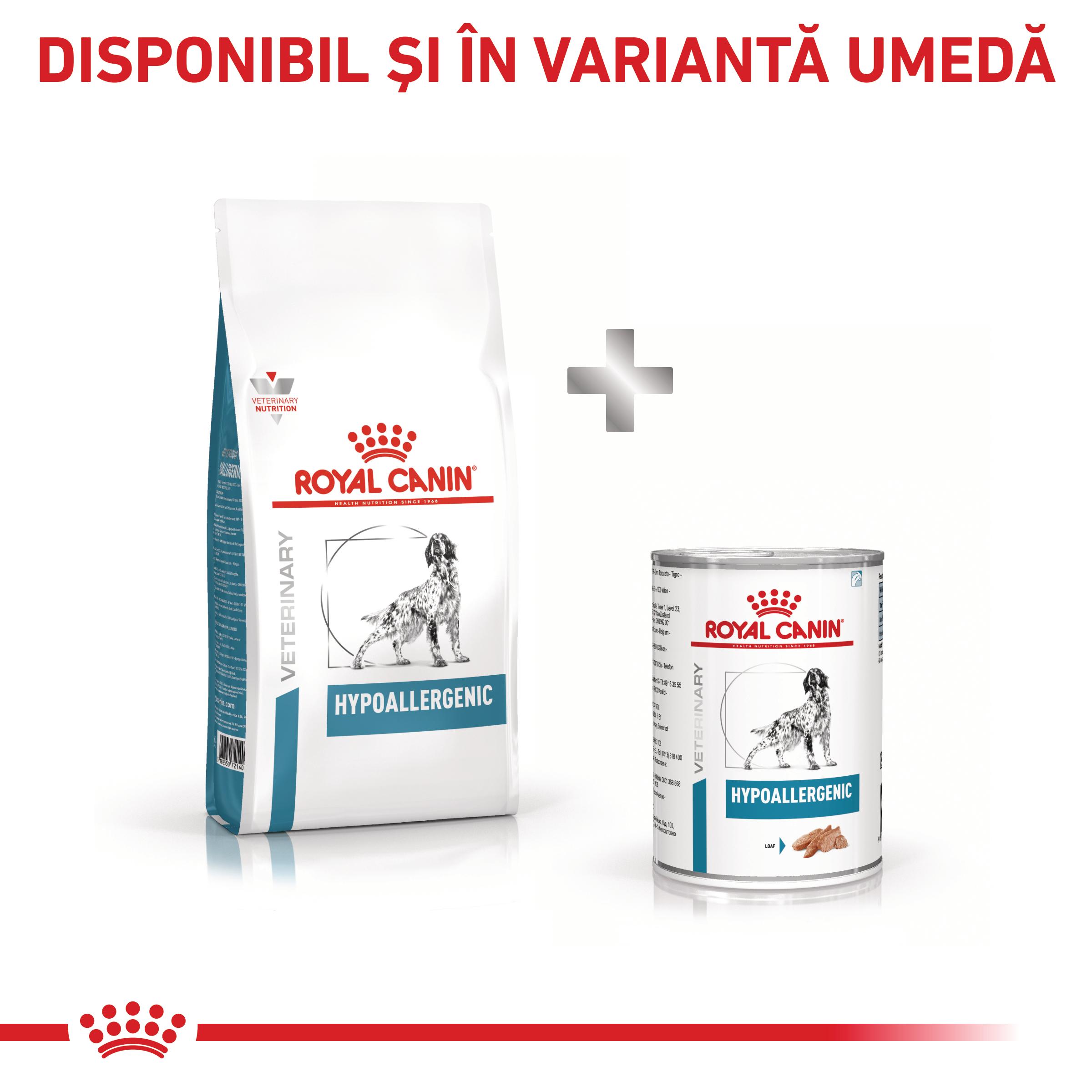 ROYAL CANIN VD Hypoallergenic, XS-XL, dietă veterinară, hrană uscată câini, alergii alimentare, 2kg