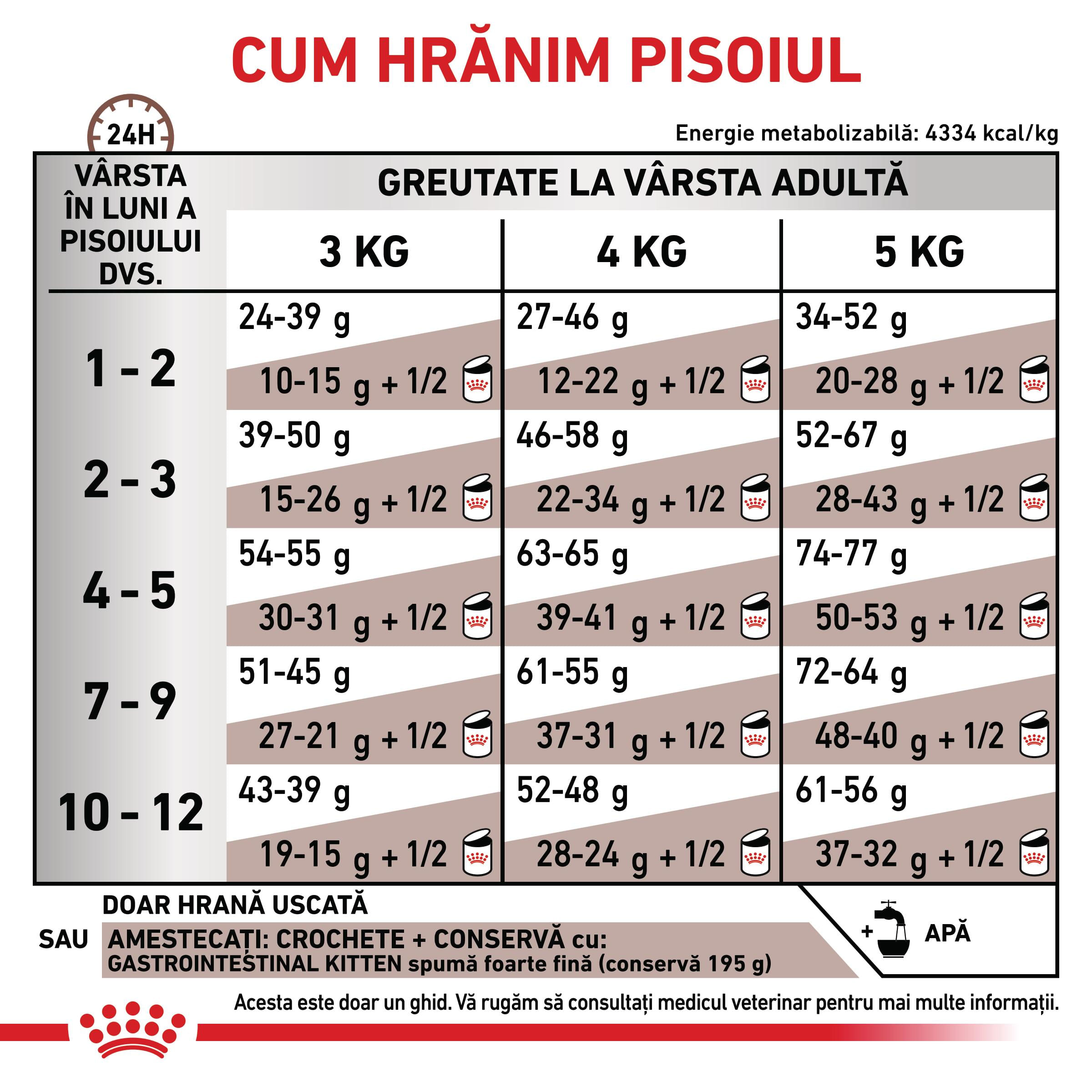 ROYAL CANIN VD Gastrointestinal Kitten, dietă veterinară, hrană uscată pisici junior, sistem digestiv, 2kg