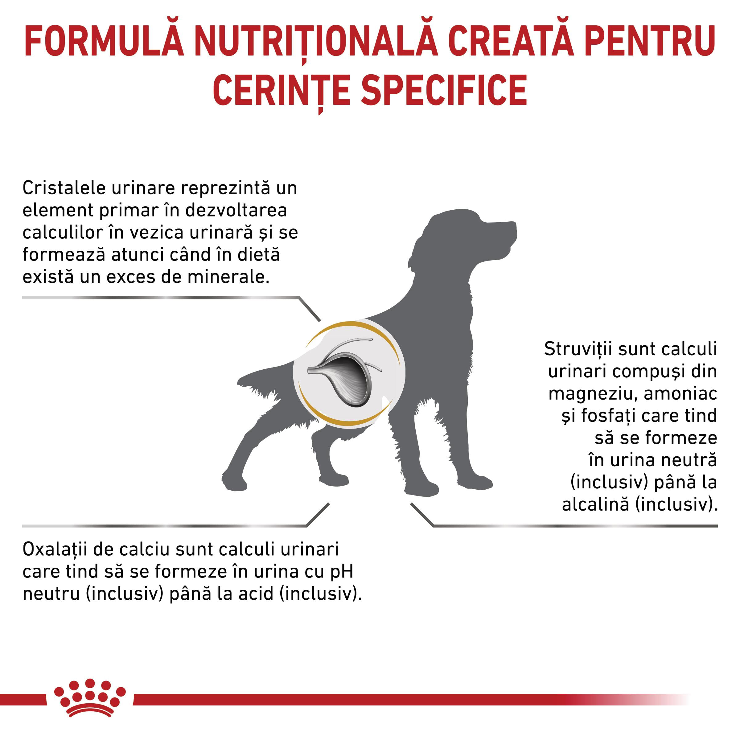 ROYAL CANIN VD Urinary S/O, M-XL, dietă veterinară, hrană uscată câini, sistem urinar, 13kg