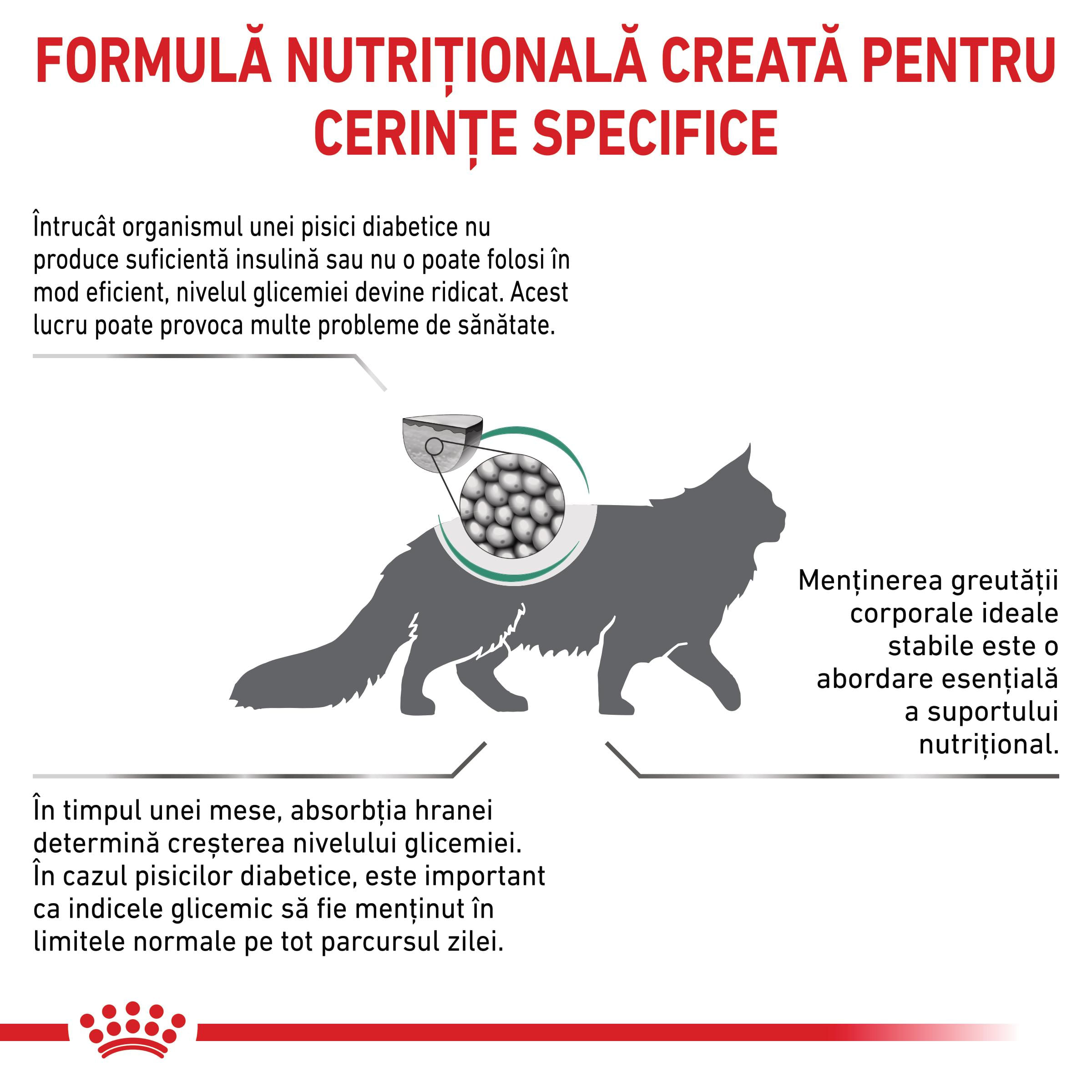 ROYAL CANIN VD Diabetic, dietă veterinară, hrană uscată pisici, diabet, 3.5kg