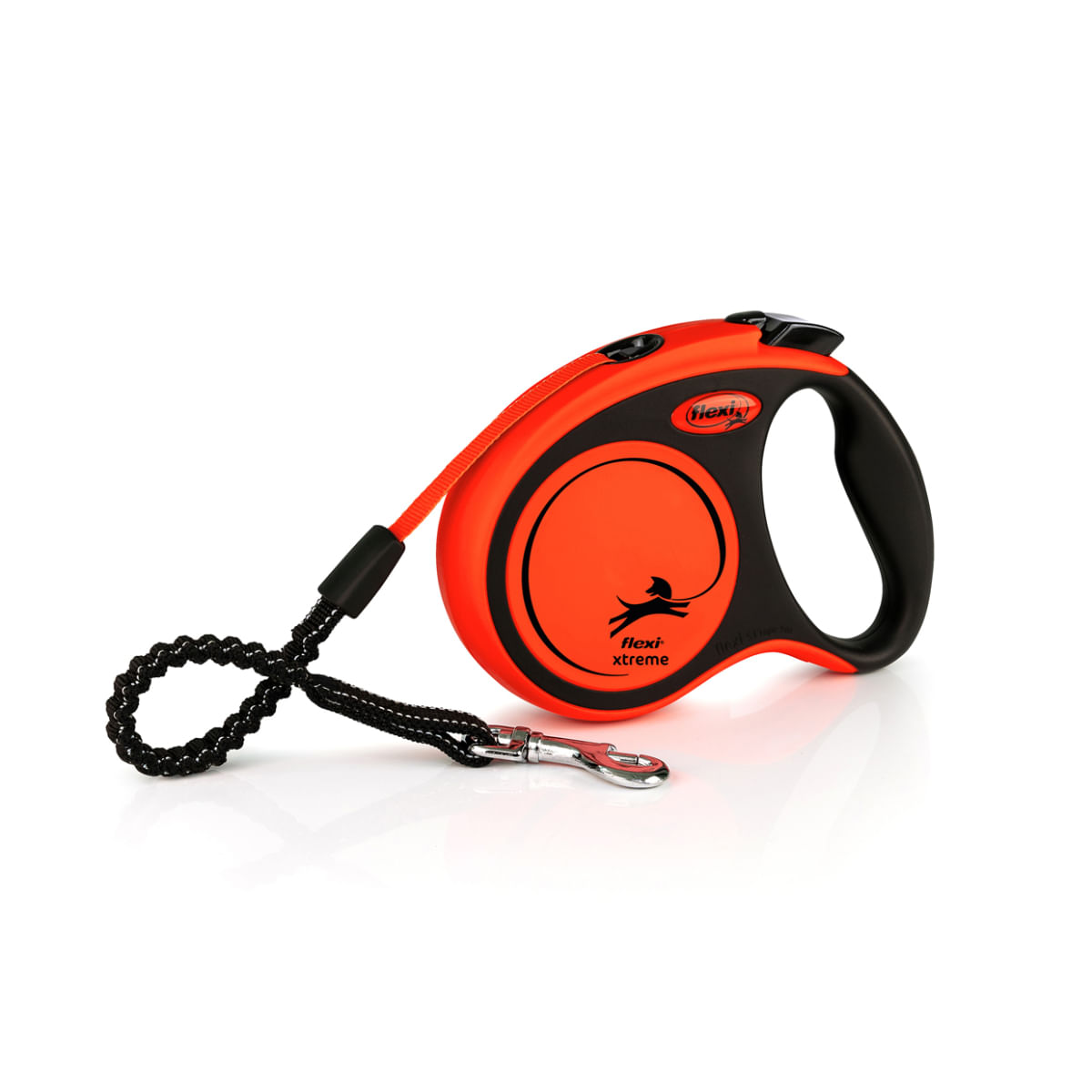 FLEXI Xtreme, lesă bandă retractabilă câini, nylon, portocaliu, S(20kg, 5m) - 1 | YEO