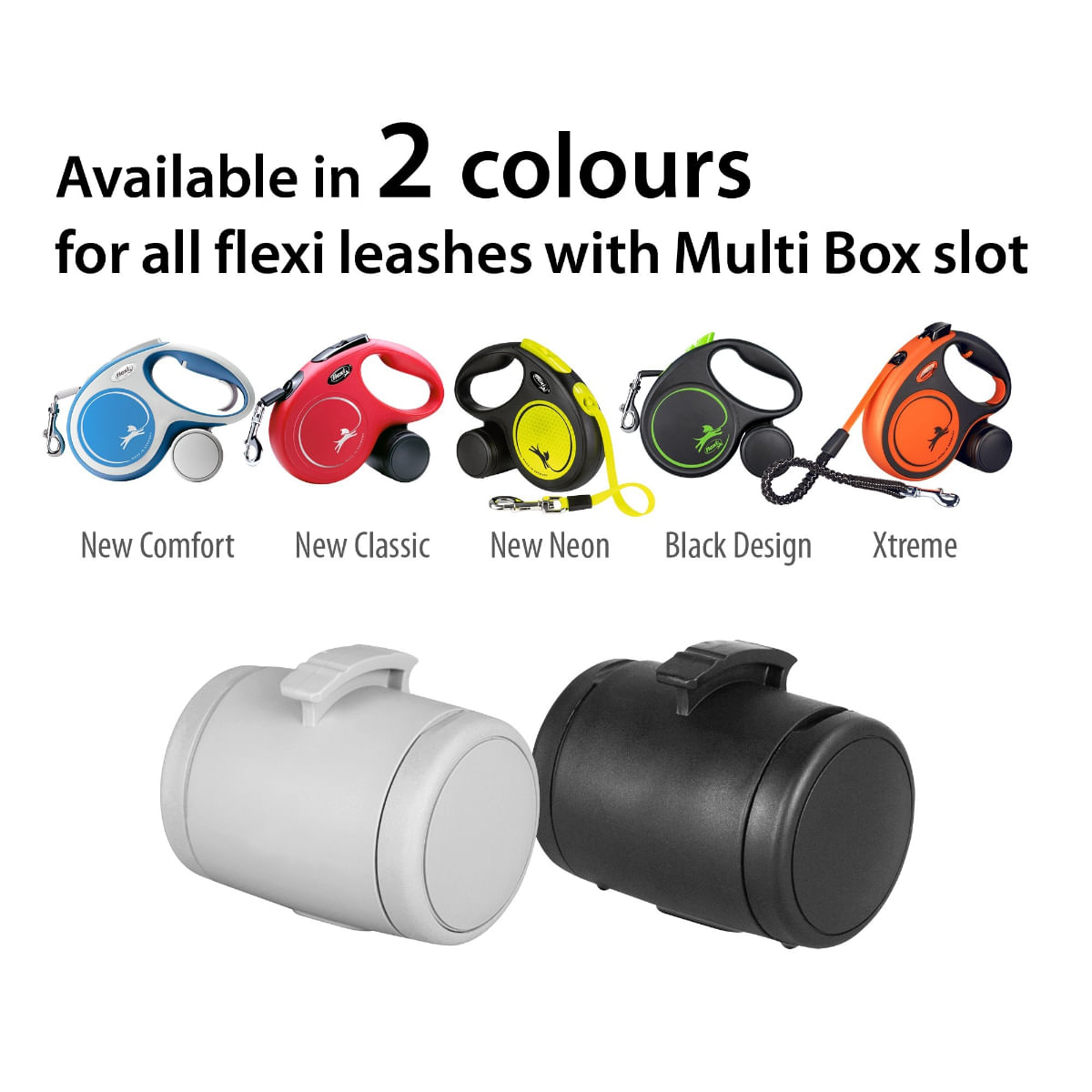 FLEXI Multi Box recompense &amp; pungi igienice, accesoriu stocare câini, plastic, gri, S-L