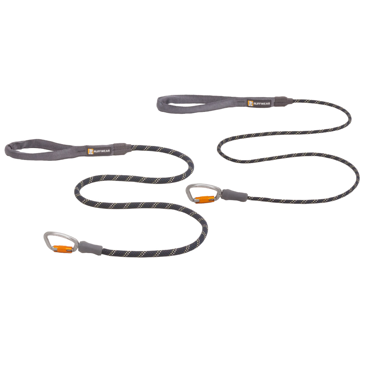 RUFFWEAR Knot-a-Leash, lesă cordelină sport câini, reflectorizantă RUFFWEAR Knot-a-Leash Obsidian Black, lesă cordelină sport câini, reflectorizantă, negru, S(1.5m x 0.7cm)