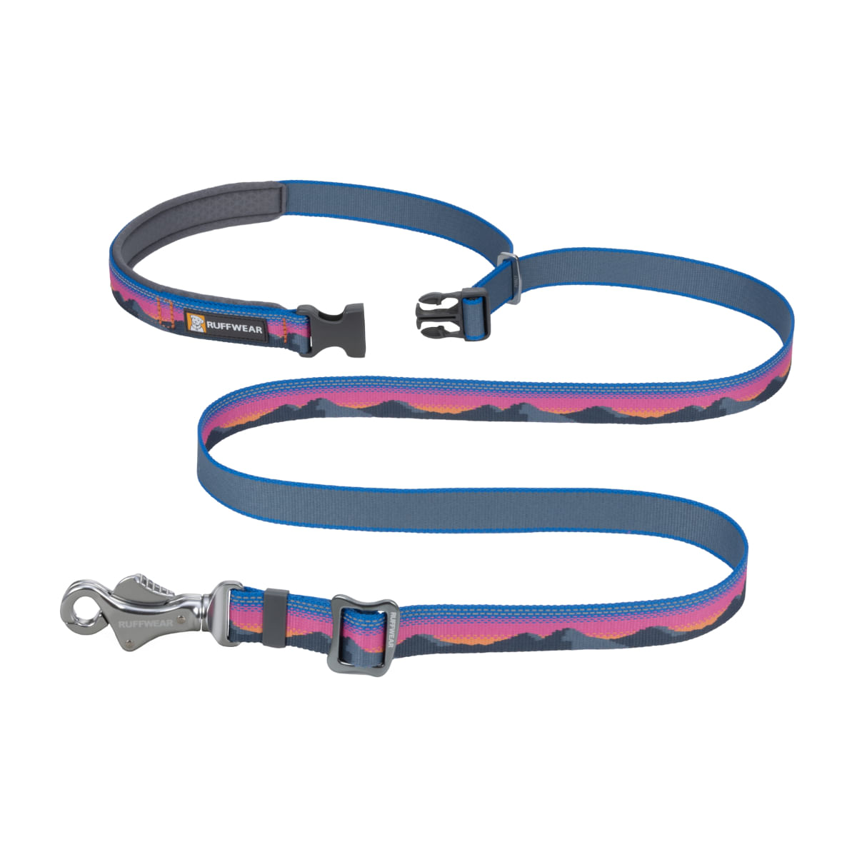 RUFFWEAR Crag, lesă bandă hands free sport câini, ajustabilă, reflectorizantă RUFFWEAR Crag Alpine Dusk, lesă bandă hands free sport câini, ajustabilă, reflectorizantă, diverse culori, XS-XL(1.8m x 2.5cm)