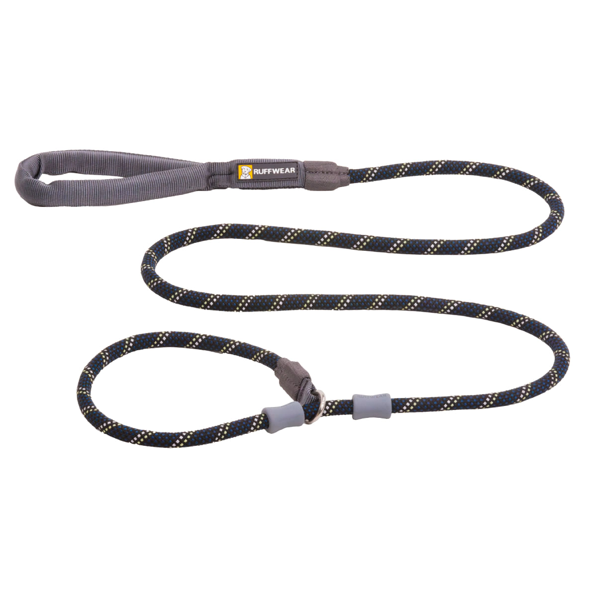RUFFWEAR Just-a-Cinch, lesă cordelină slip cu limitator câini, reflectorizantă RUFFWEAR Just-a-Cinch Obsidian Black, lesă cordelină slip cu limitator câini, reflectorizantă, negru, XS-XL(1.5m x 1.1cm)