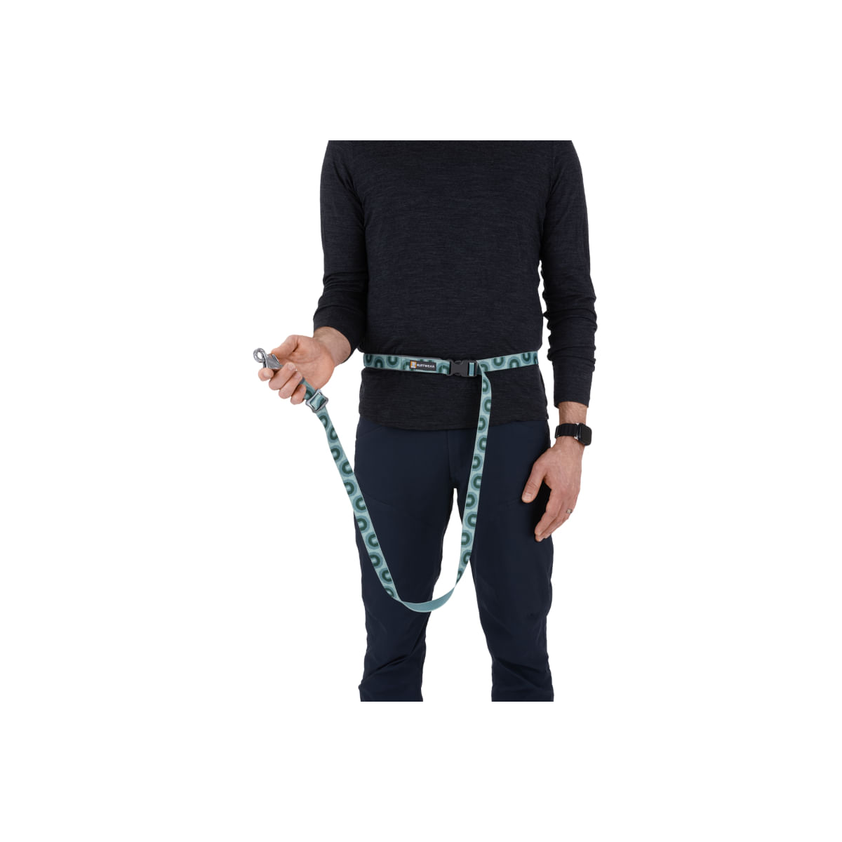 RUFFWEAR Crag, lesă bandă hands free sport câini, ajustabilă, reflectorizantă RUFFWEAR Crag Grassy Oxbow, lesă bandă hands free sport câini, ajustabilă, reflectorizantă, diverse culori, XS-XL(1.8m x 2.5cm)