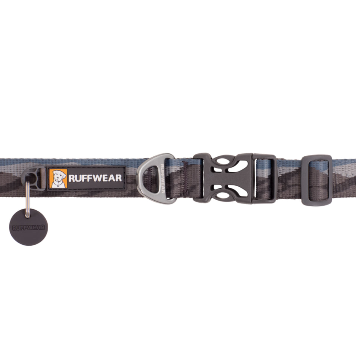 RUFFWEAR Flat Out, zgardă bandă câini, ajustabilă RUFFWEAR Flat Out Rocky Mountains, zgardă bandă câini, ajustabilă, albastru și gri, L(51-66  x 2.5cm) - 2 | YEO