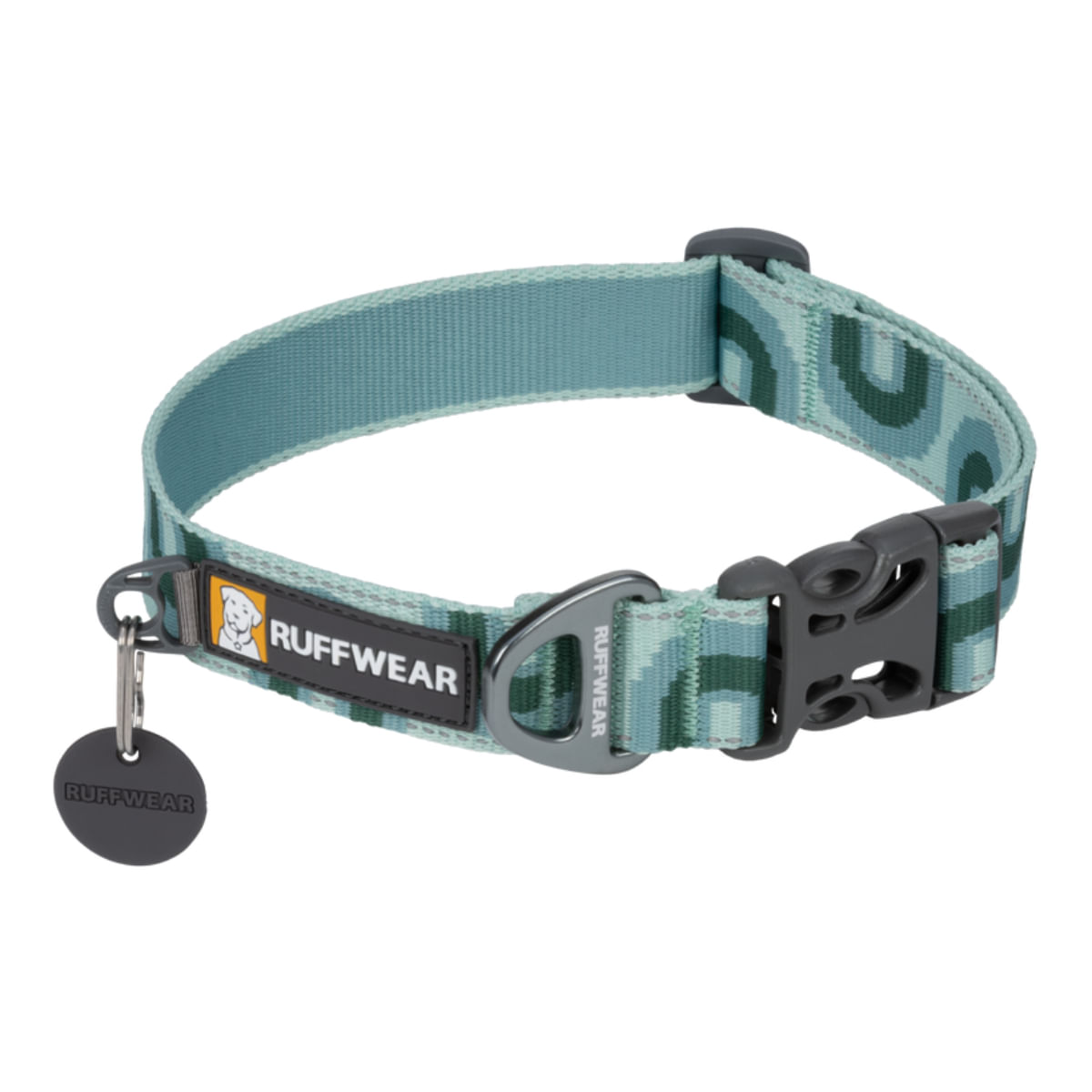 RUFFWEAR Crag, zgardă bandă câini, ajustabilă, reflectorizantă RUFFWEAR Crag Grassy Oxbow, zgardă bandă câini, ajustabilă, reflectorizantă, multicolor, M(36-51 x 2.5cm)